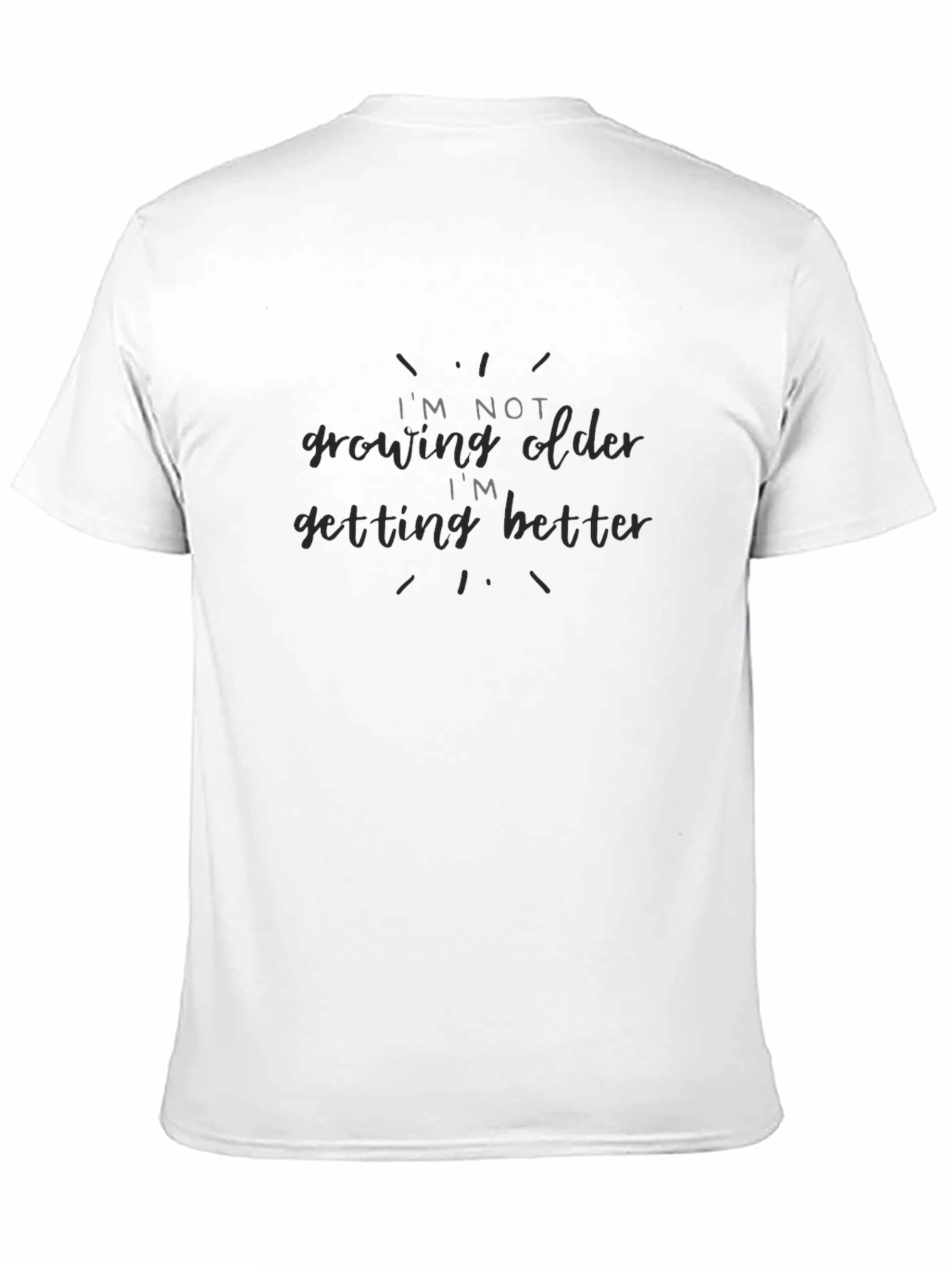 Black I'm Not Growing Older - Funny T-Shirt view 11
