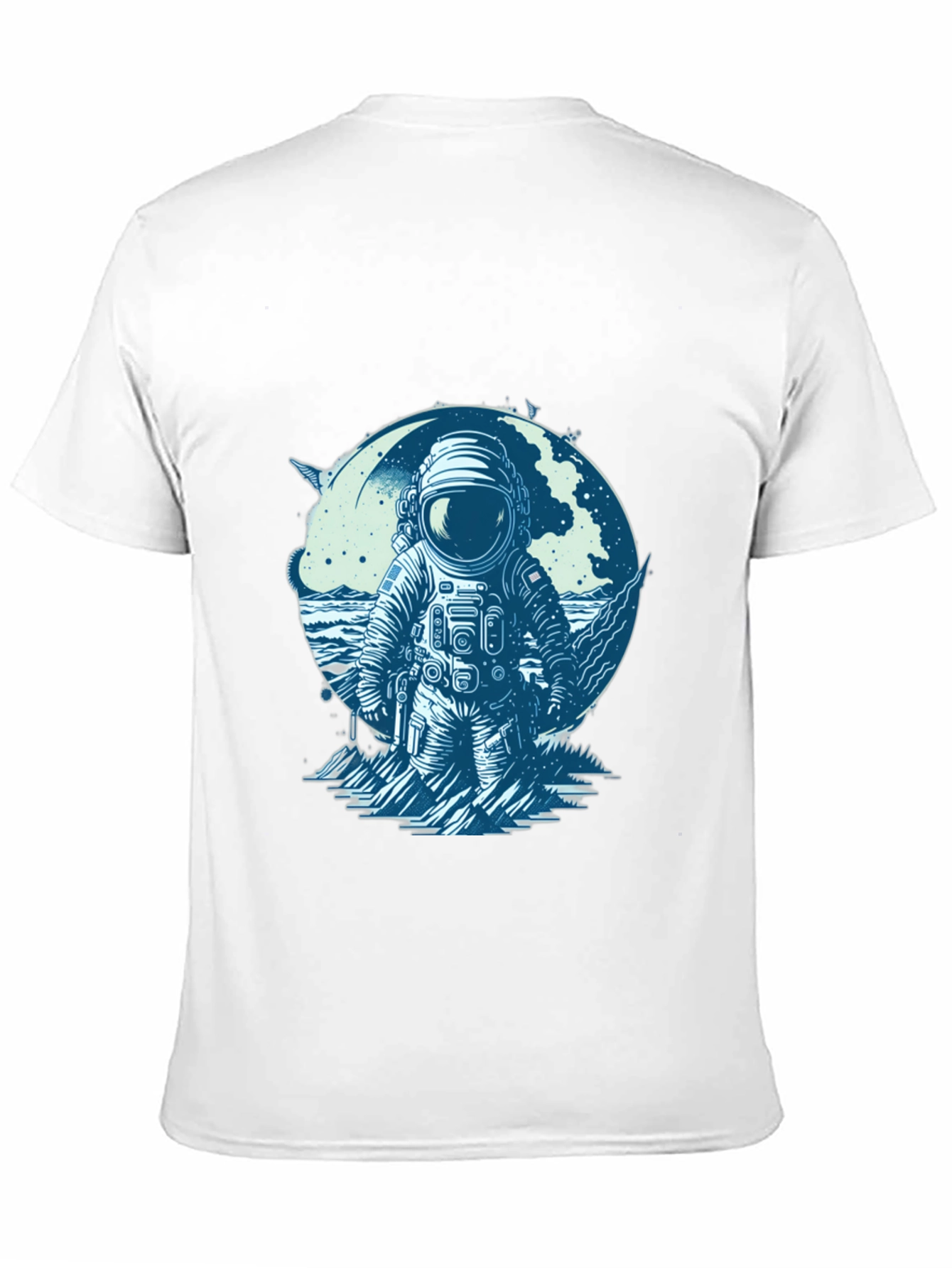 Black Astronaut Graphic Tee - Space Explorer T-Shirt view 11