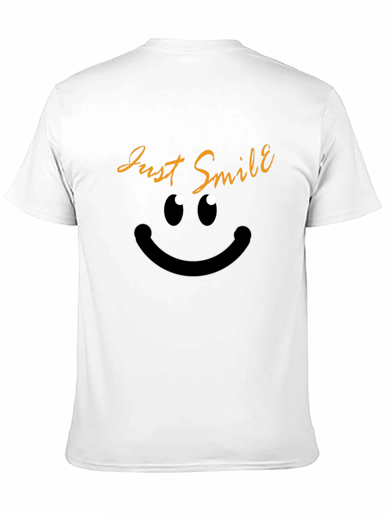 Black Just Smile Graphic T-Shirt - Black Cotton Blend Tee view 11