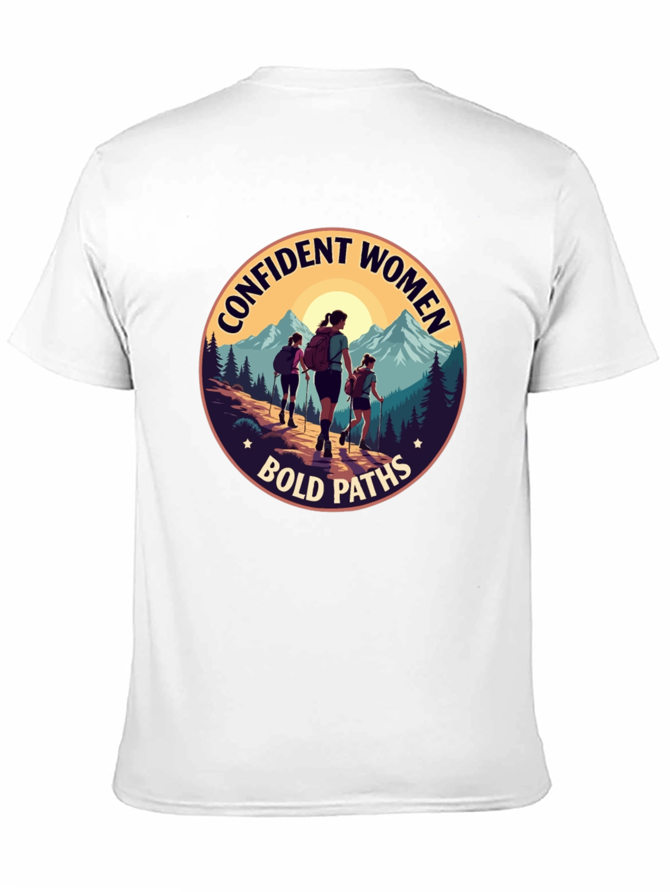 Black Confident Women Bold Paths Graphic T-Shirt view 11