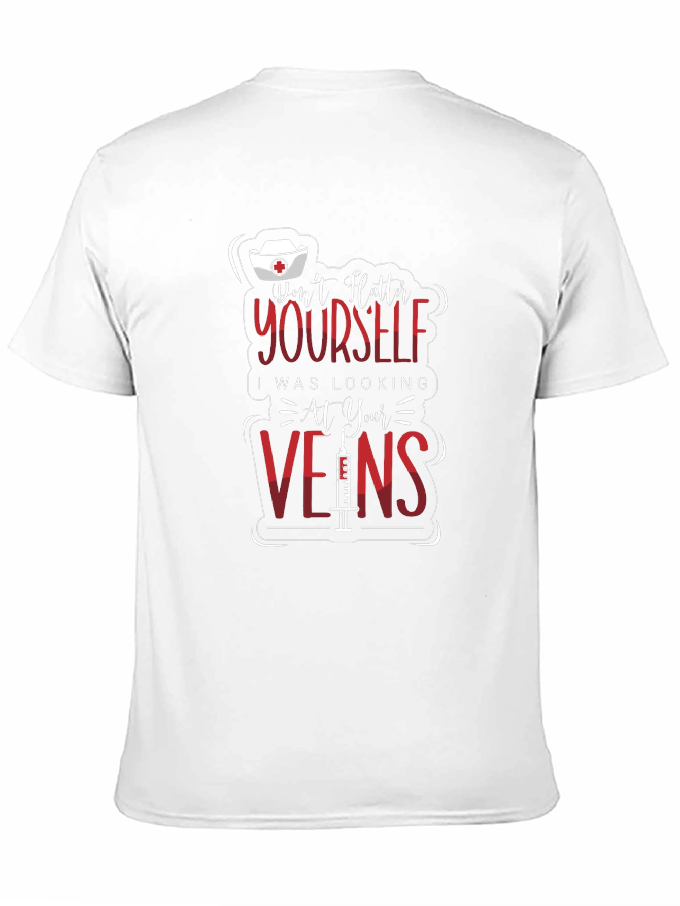 Black Don't Flatter Yourself Nurse T-Shirt view 11
