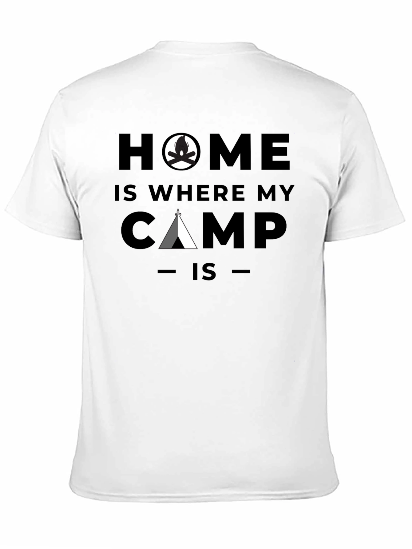 Black Home is Where My Camp Is T-Shirt view 11