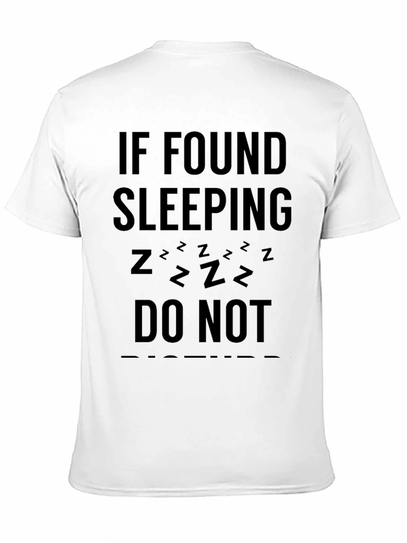 Black Funny Sleep Graphic T-Shirt view 11