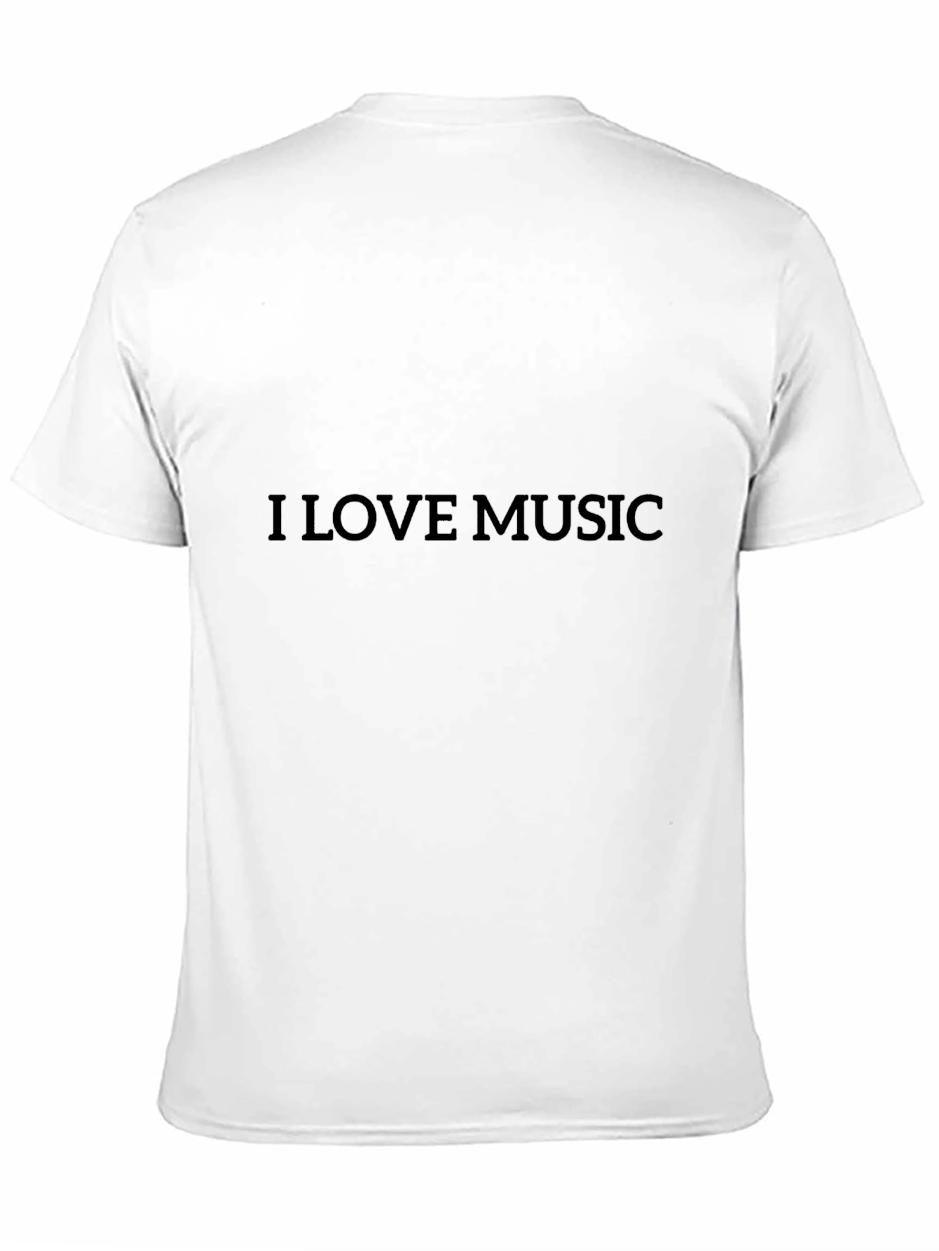 Black I Love Music Black T-Shirt view 11