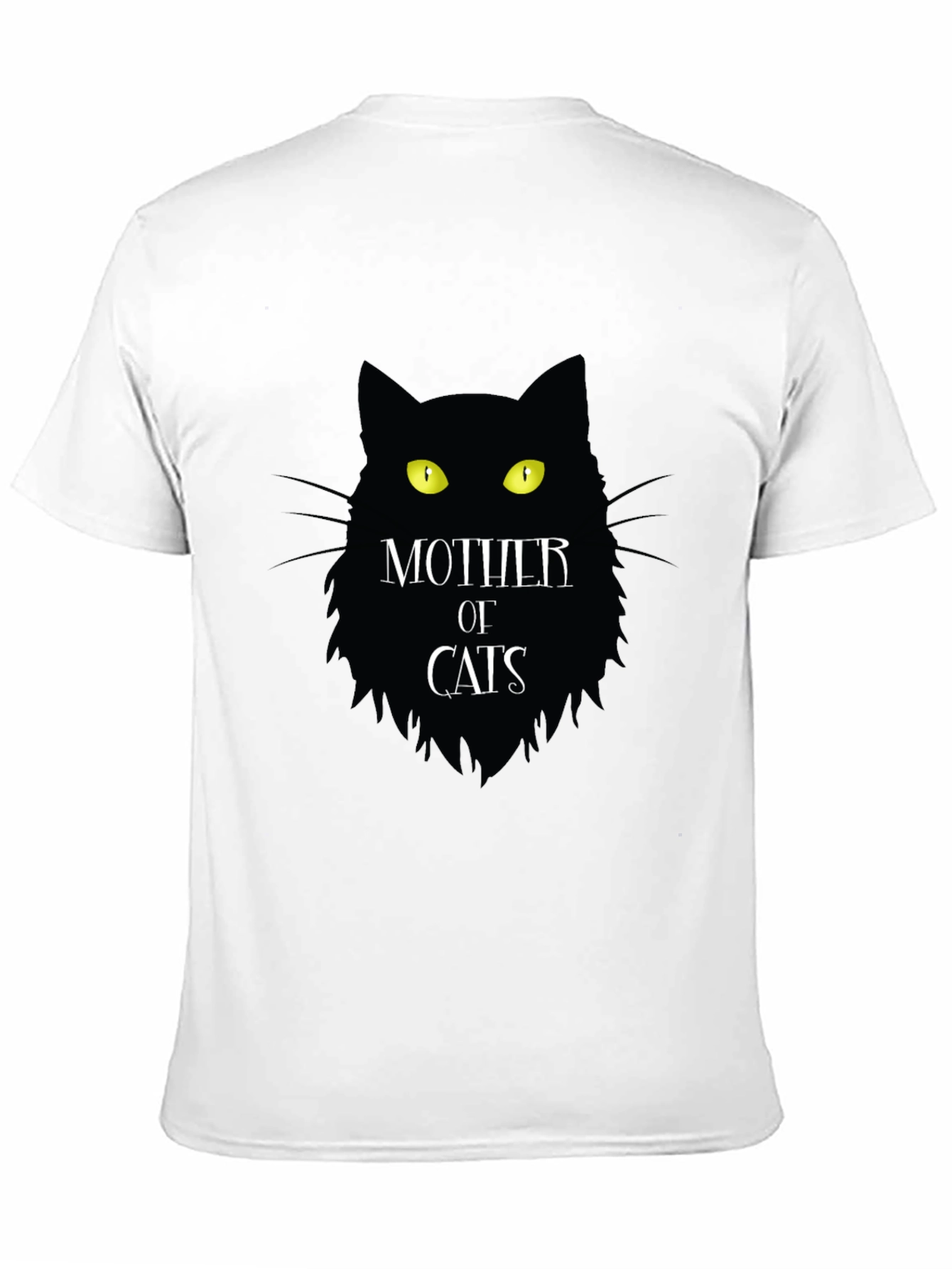 Black Mother of Cats T-Shirt Black Novelty Tee view 11