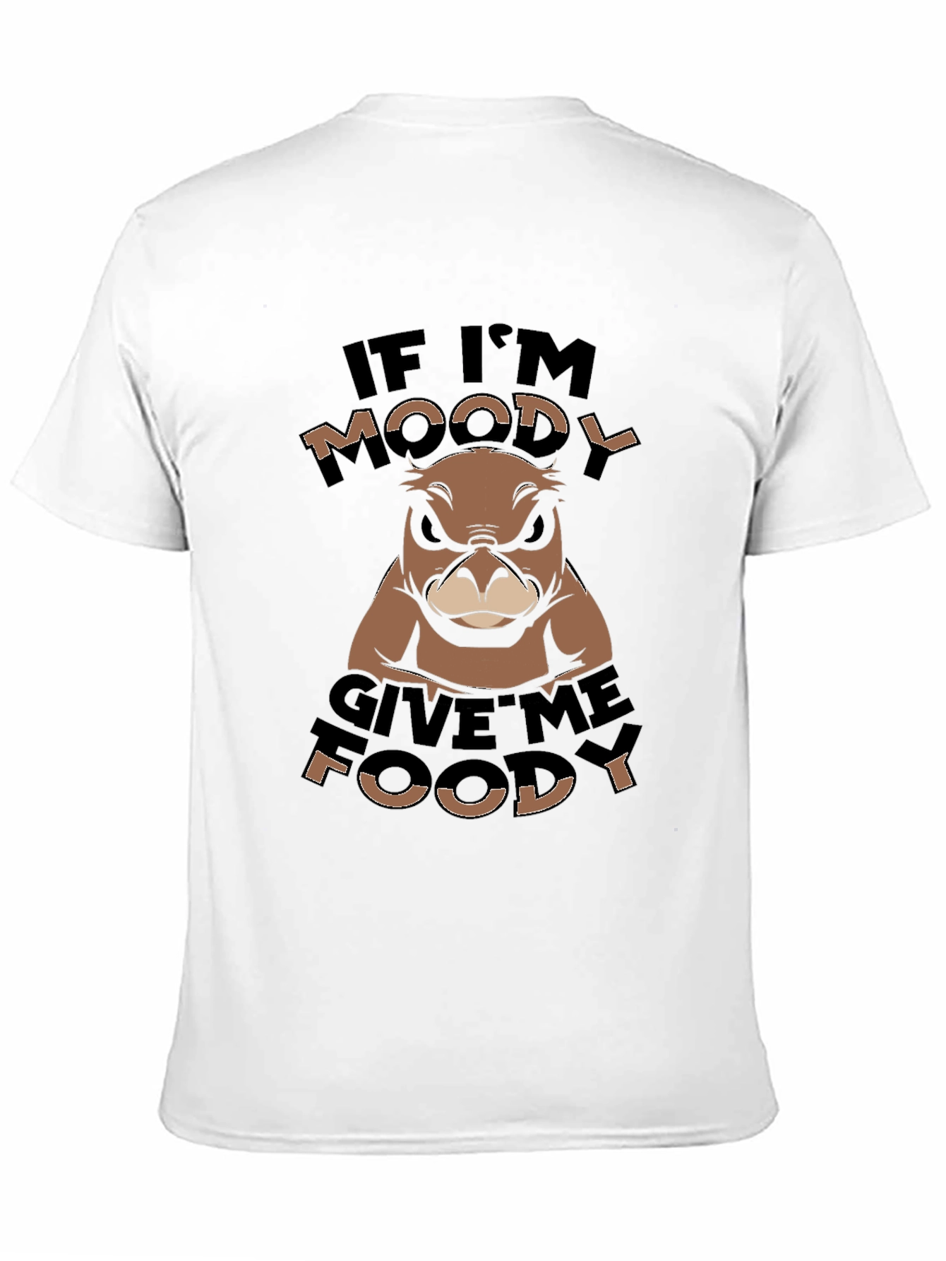 Black Moody Otter Graphic Tee - Black Cotton Blend view 11