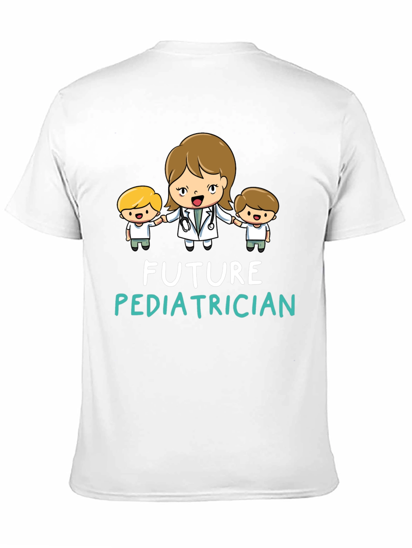 Black Future Pediatrician Black T-Shirt view 11