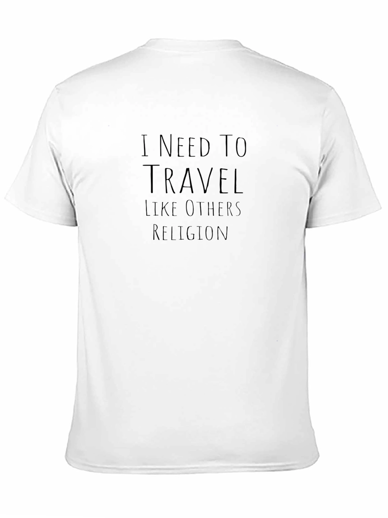 I Need To Travel T-Shirt - Black Graphic Tee - 11