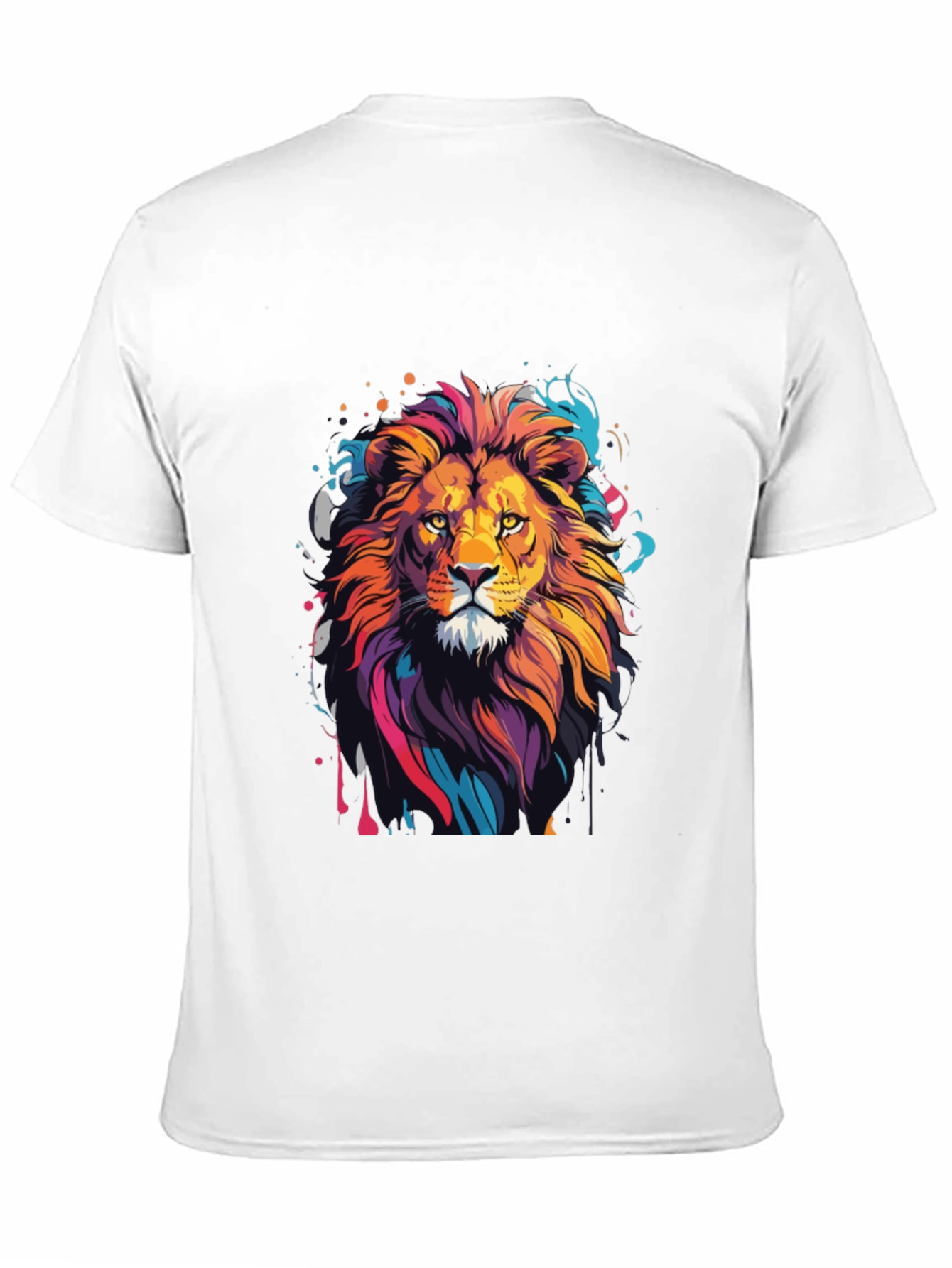 Black Lion Graphic Tee - Men's Black T-Shirt view 11