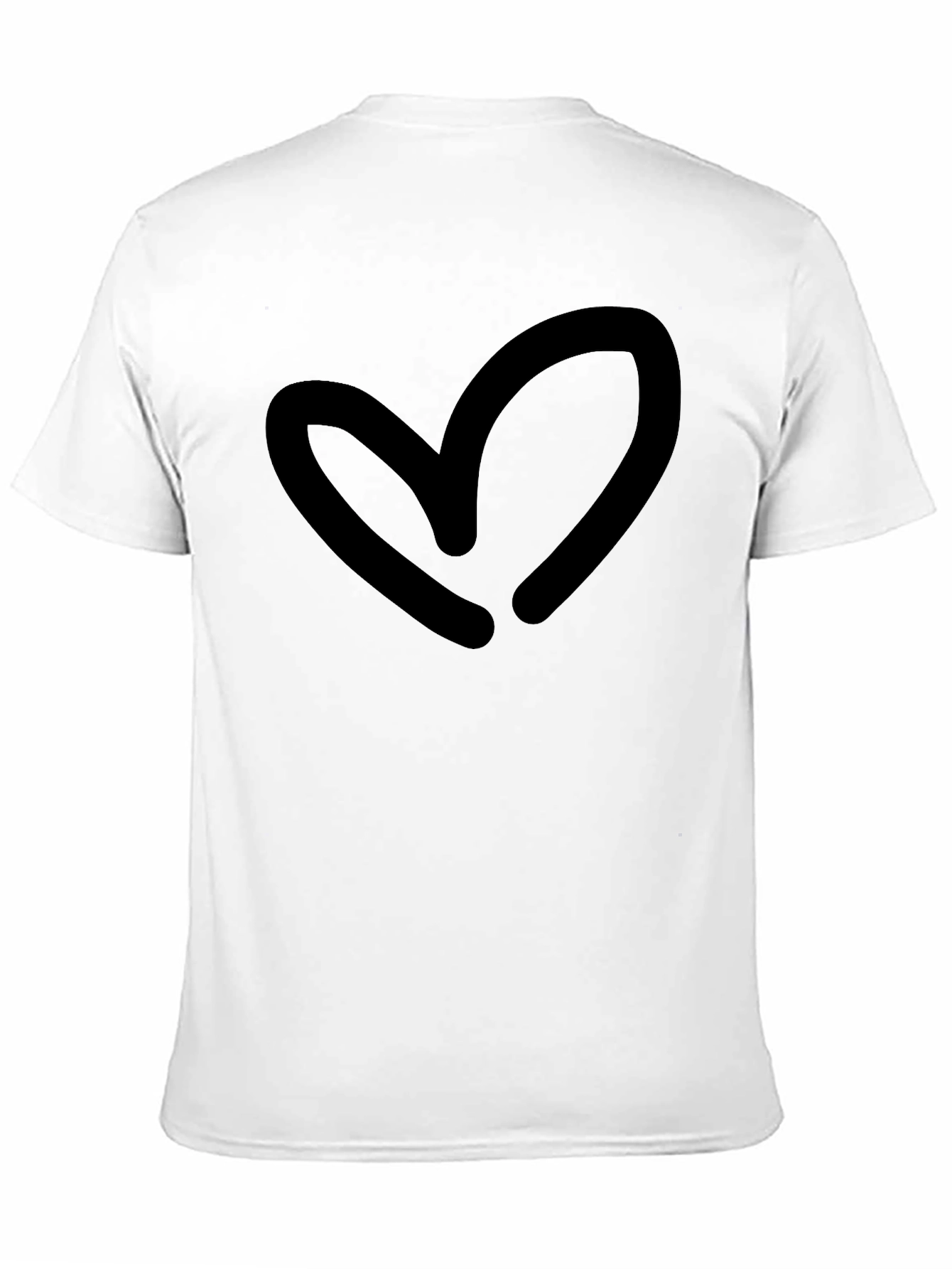 Black Heart Graphic Black T-Shirt - Casual Style view 11