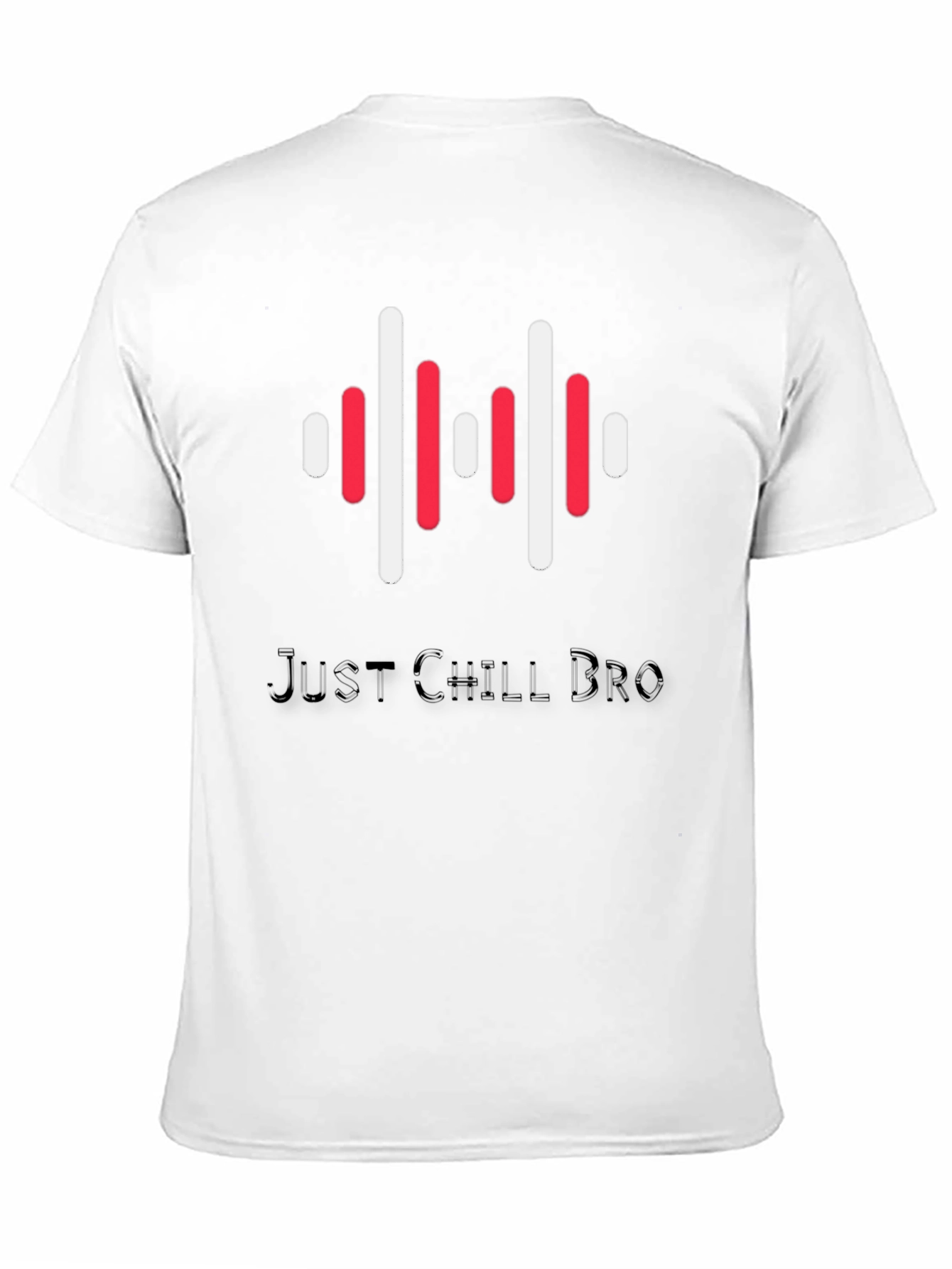 Black Just Chill Bro Graphic Tee view 11