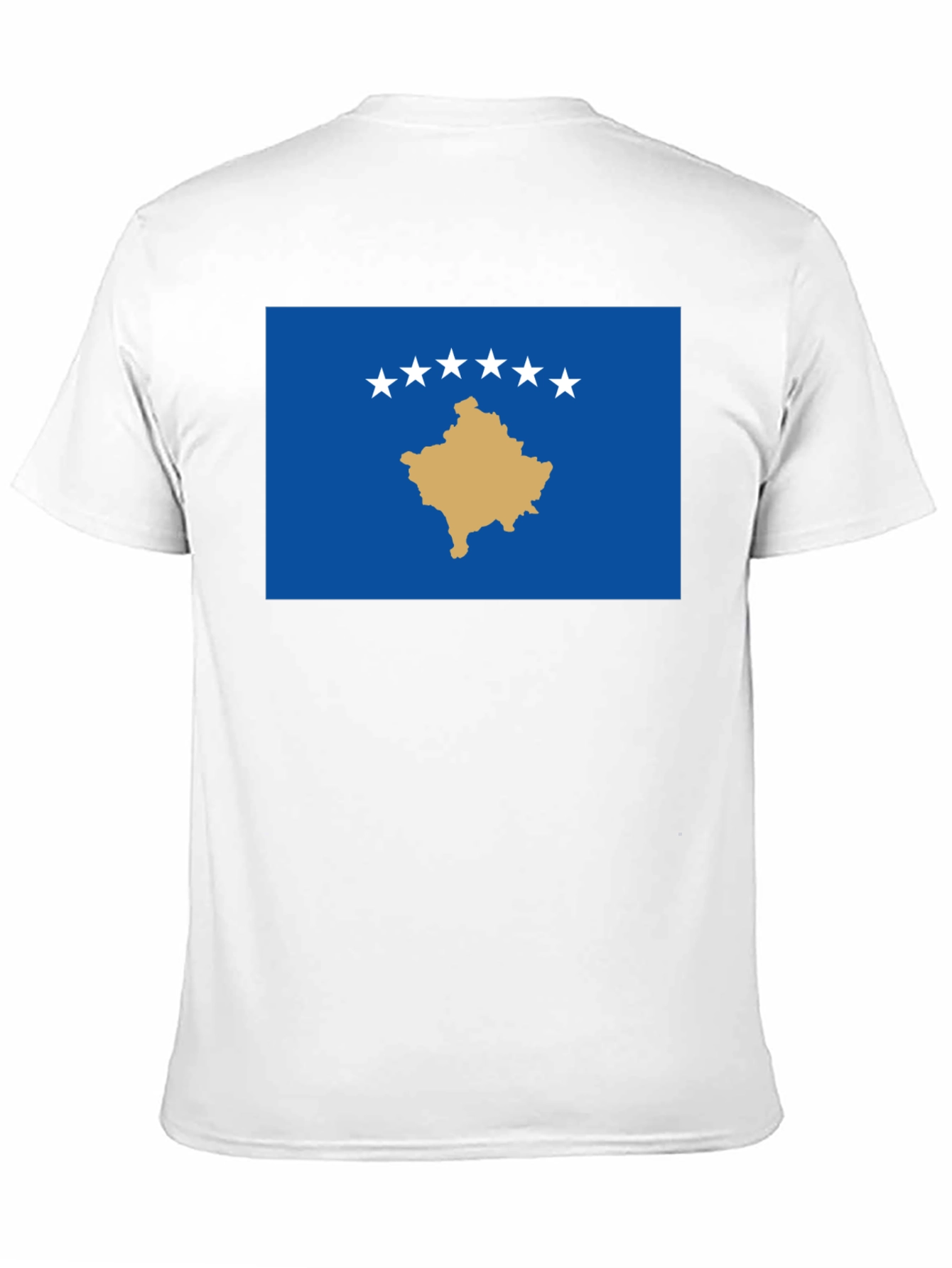 Kosovo Flag Graphic T-Shirt - Black - 11