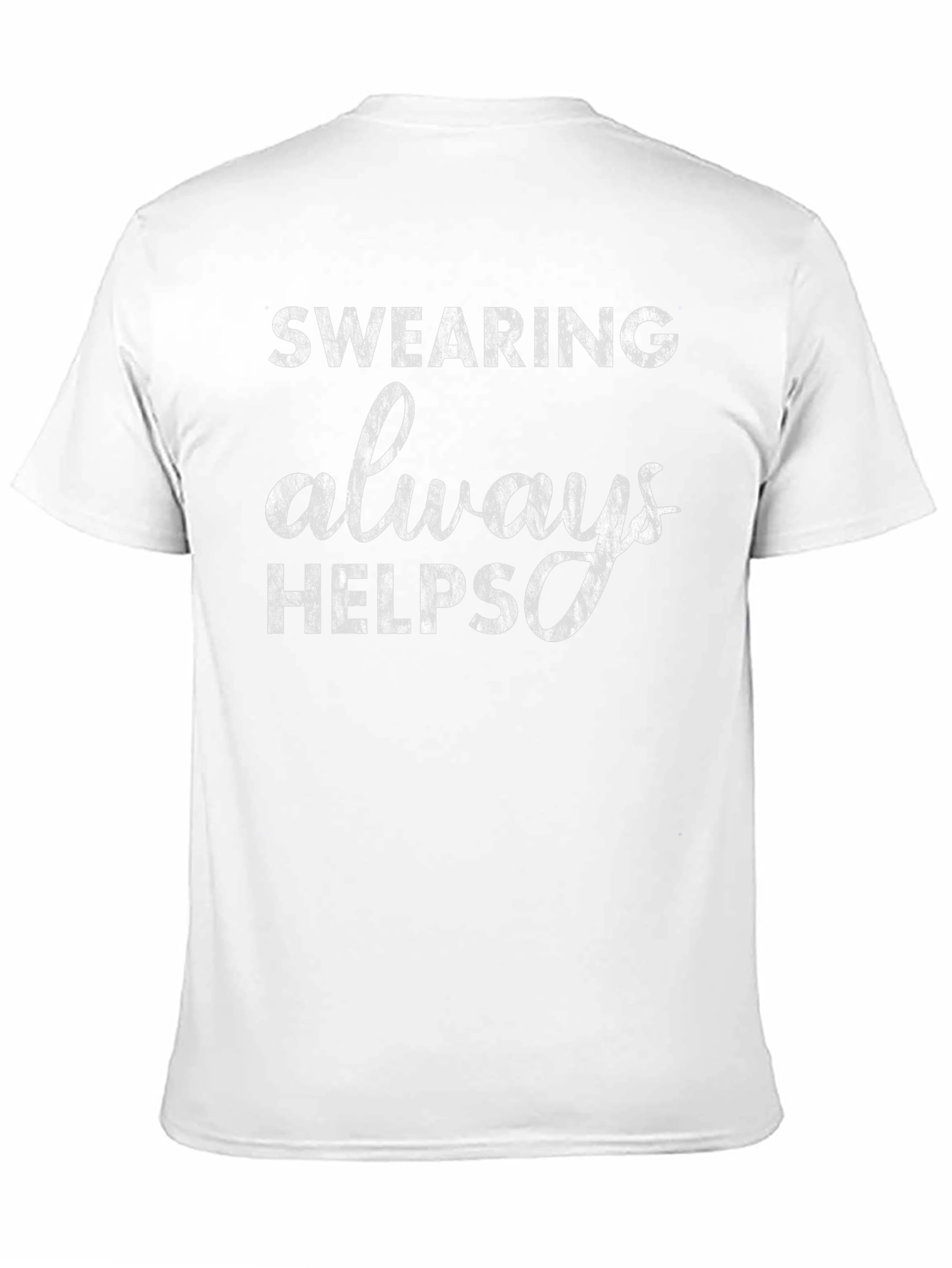Black Swearing Always Helps Graphic T-Shirt view 11