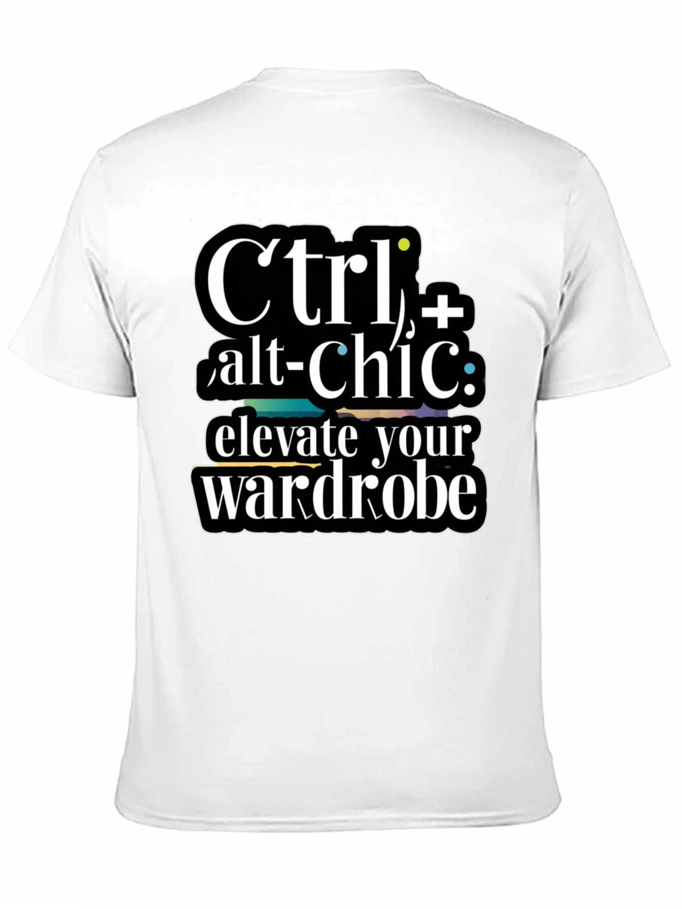 Black Ctrl+Alt+Chic T-Shirt- Elevate Your Wardrobe! view 11
