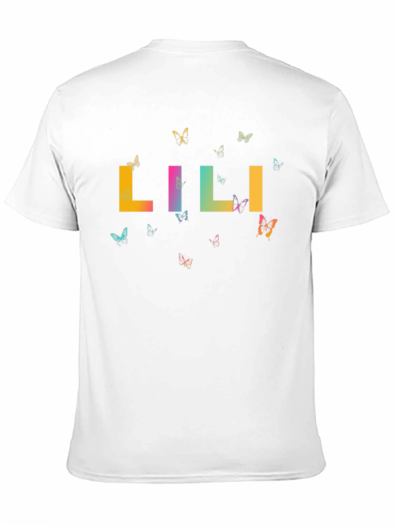 Black Lili Butterfly Graphic Tee - Unisex view 11