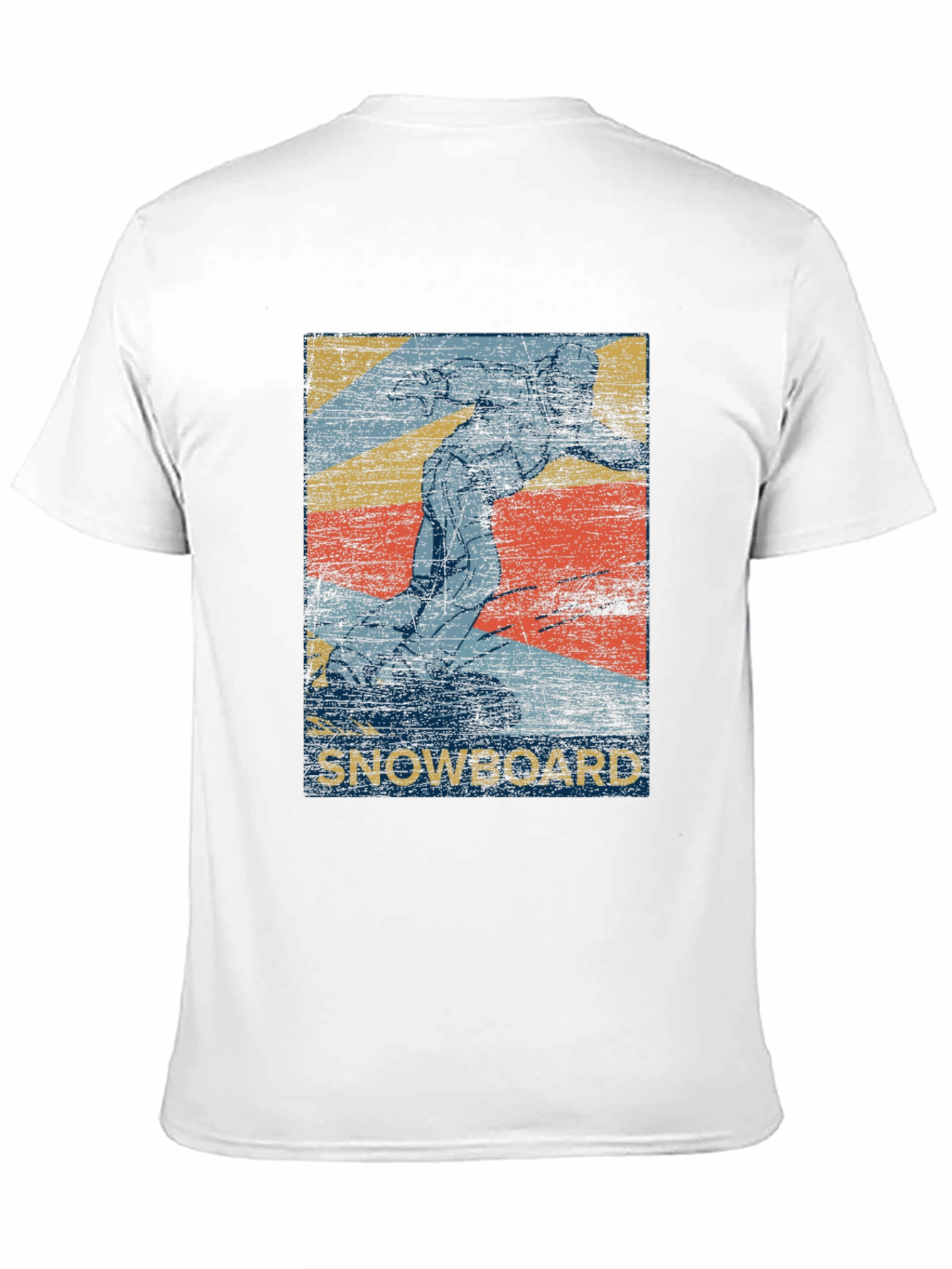 Black Vintage Snowboard Graphic T-Shirt - Black view 11