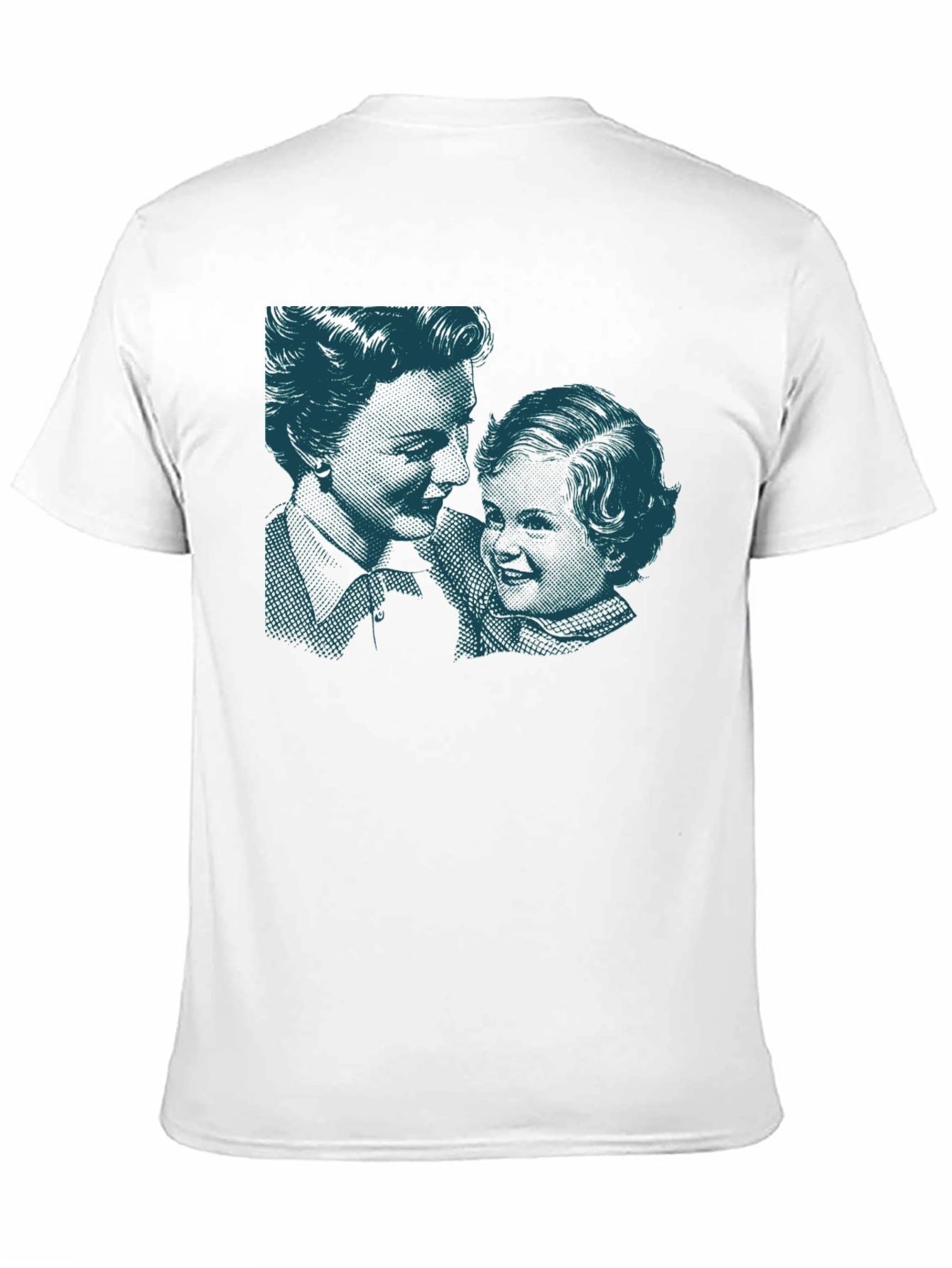 Black Retro Print Black Cotton T-Shirt view 11