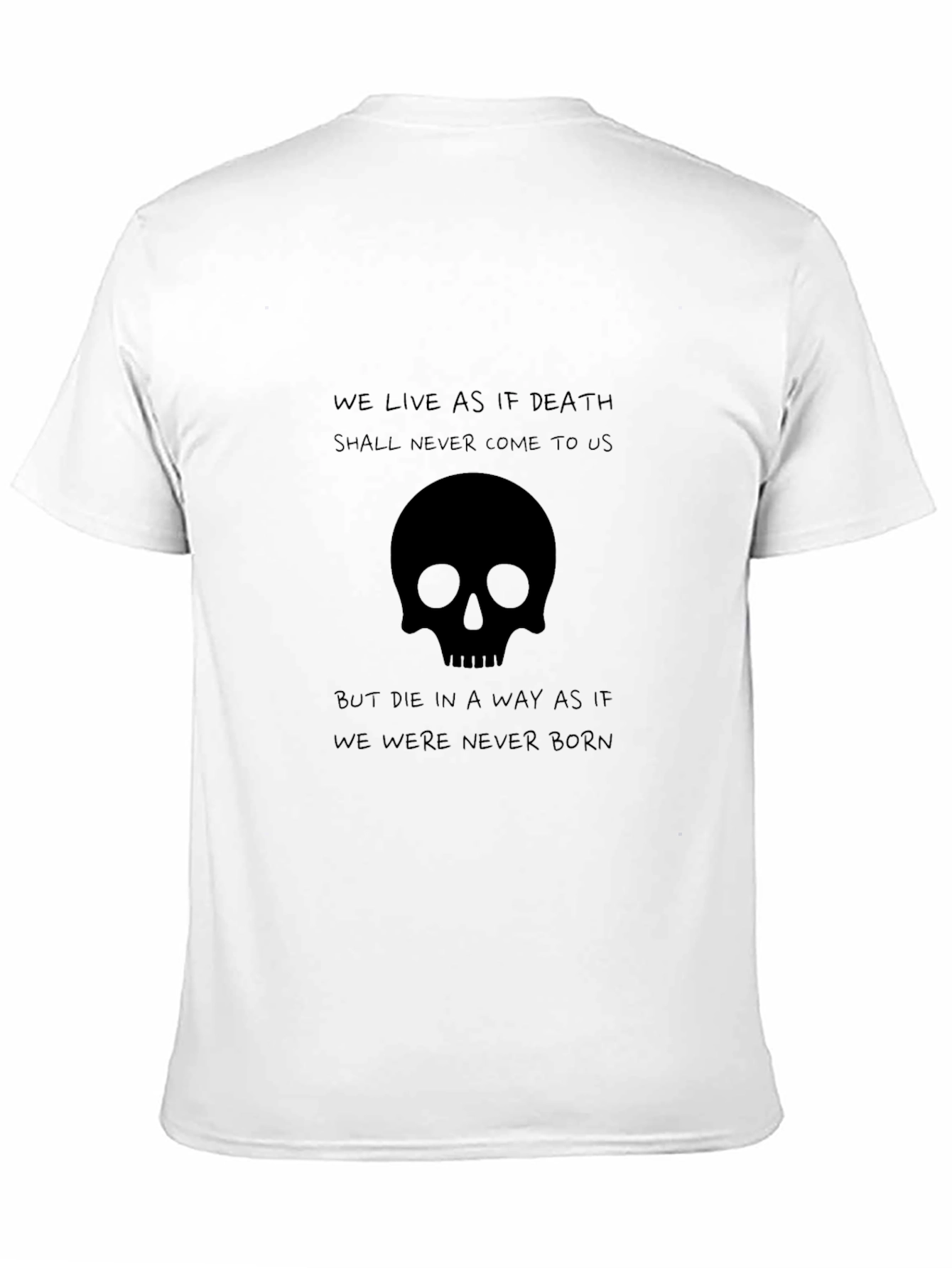 Black Skull Graphic Black T-Shirt - Live Like Death view 11