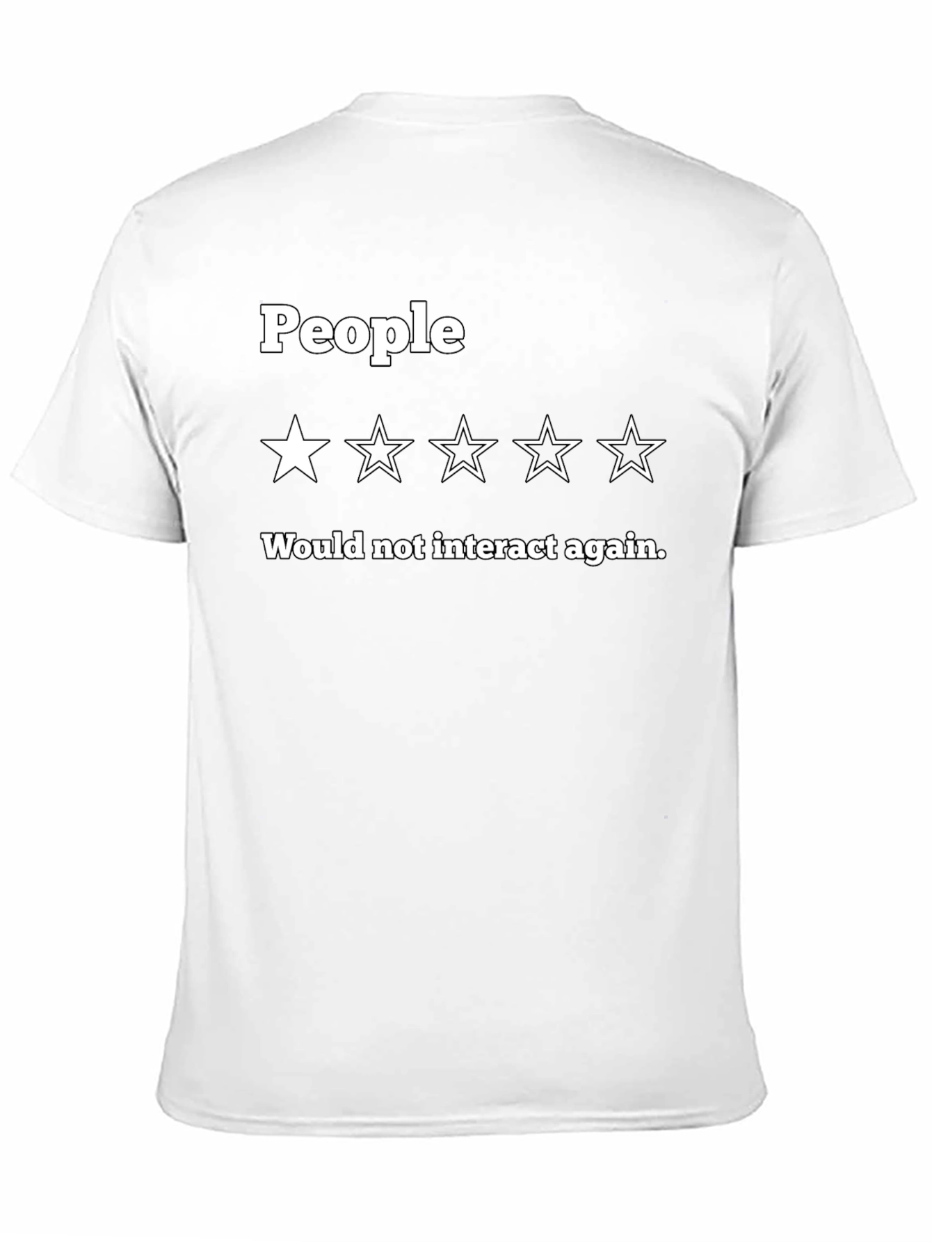 Black People Rating T-Shirt - One Star Review Novelty Tee view 11