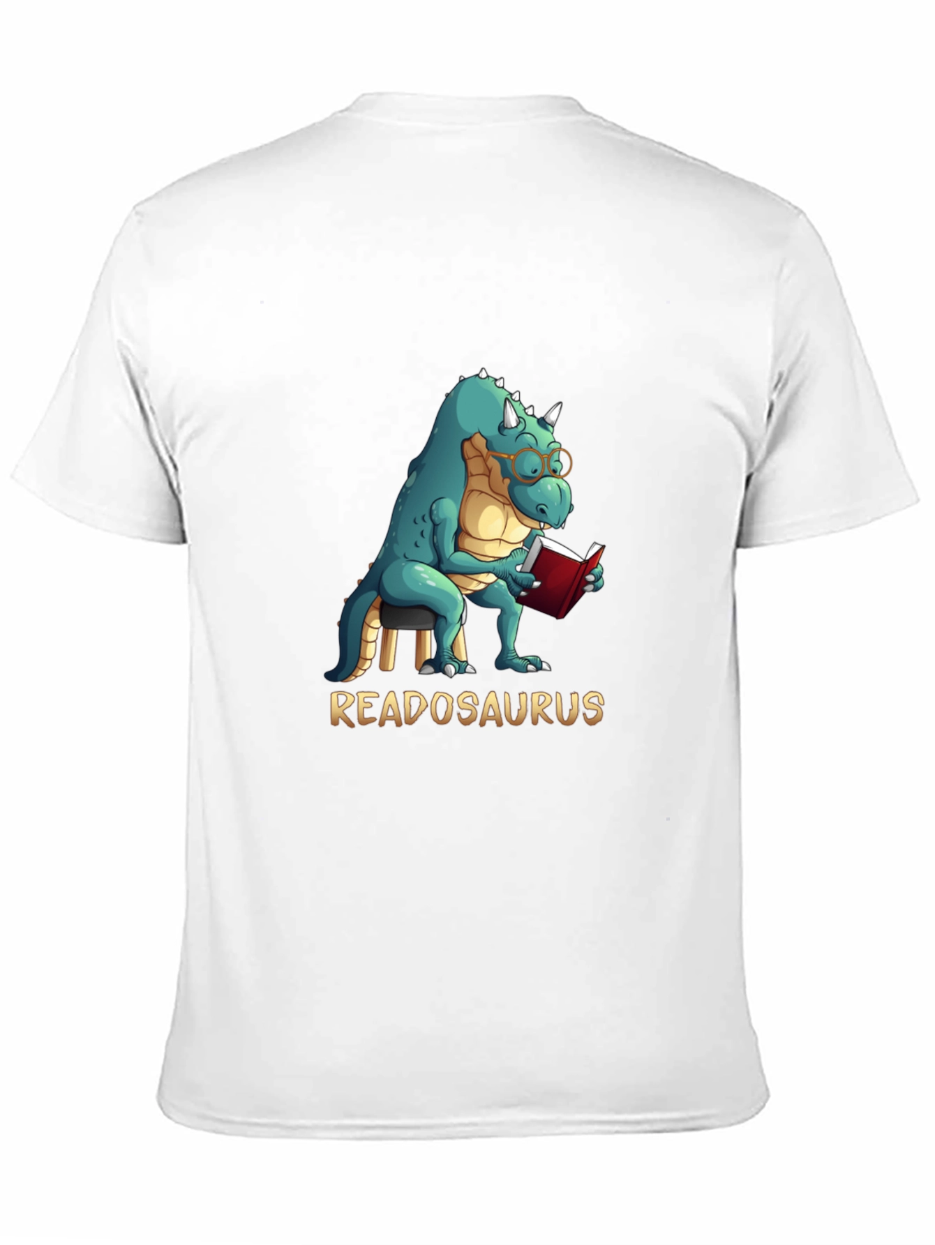 Black Readosaurus T-Shirt - Reading Dinosaur Tee view 11