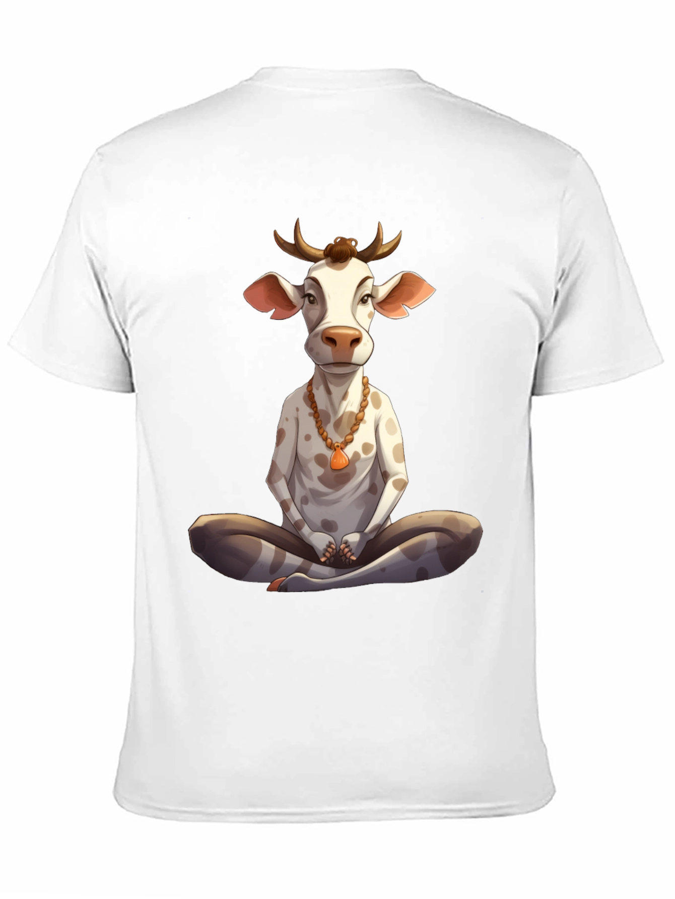 Yoga Cow Graphic Tee - Meditating Bull T-Shirt - 11