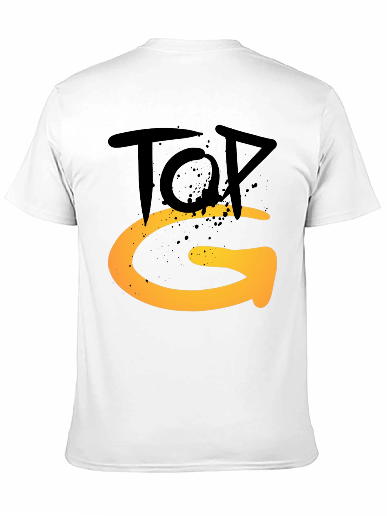 Black Top G Graphic Tee - Stylish Men's Black T-Shirt view 11