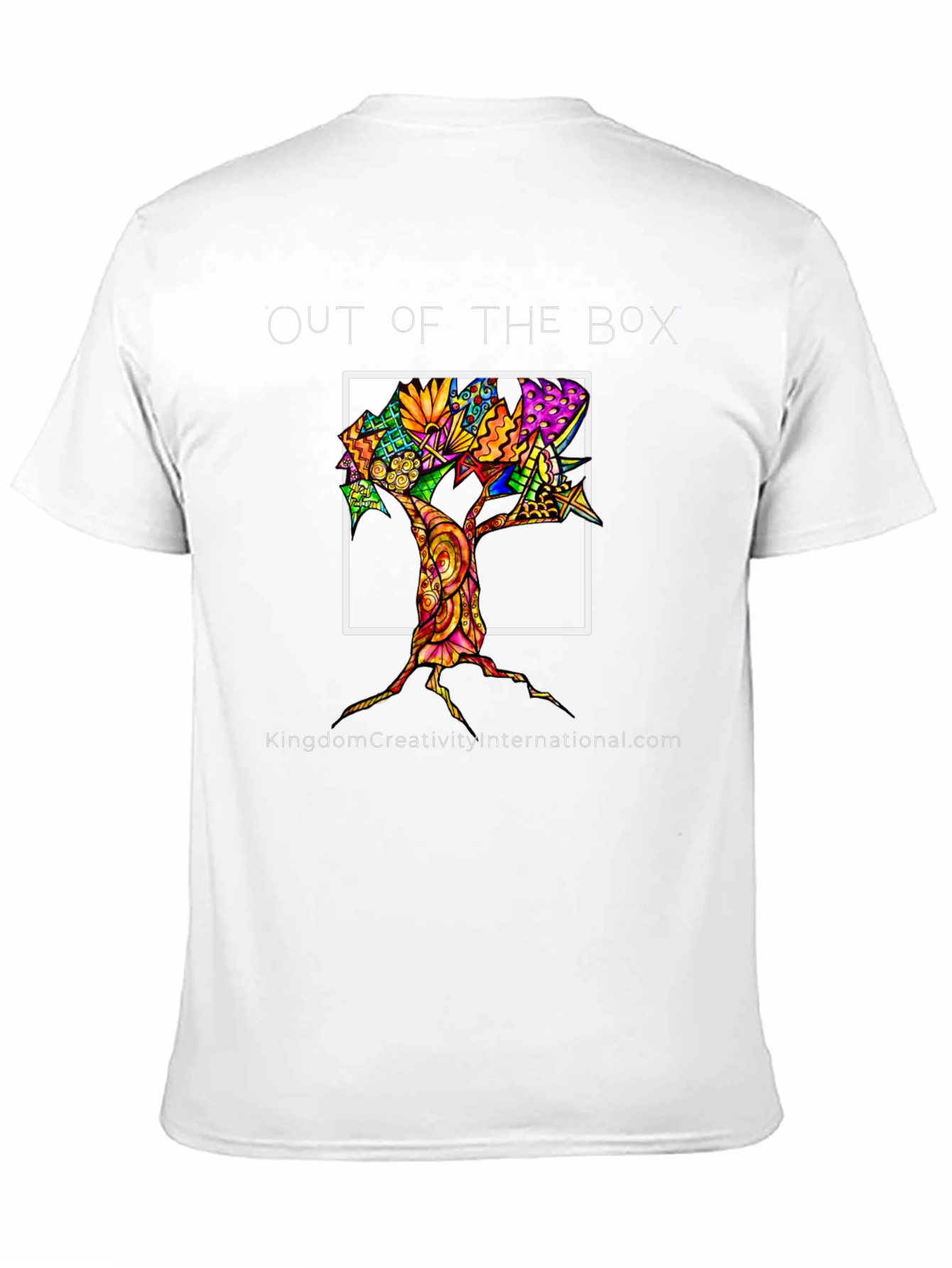 Black Out of the Box Tree Graphic T-Shirt view 11