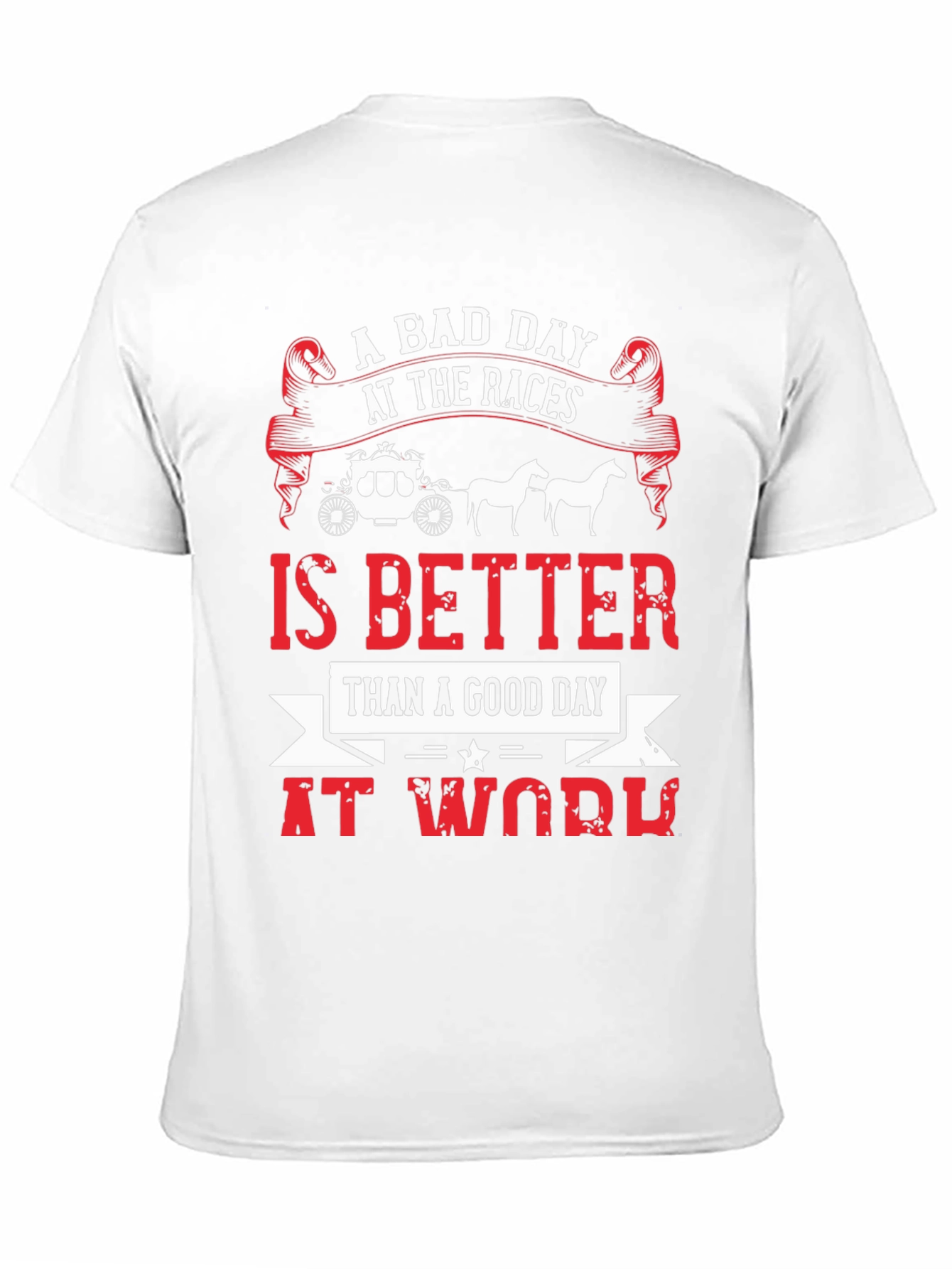 Black A Bad Day At The Races Men's Graphic Tee view 11