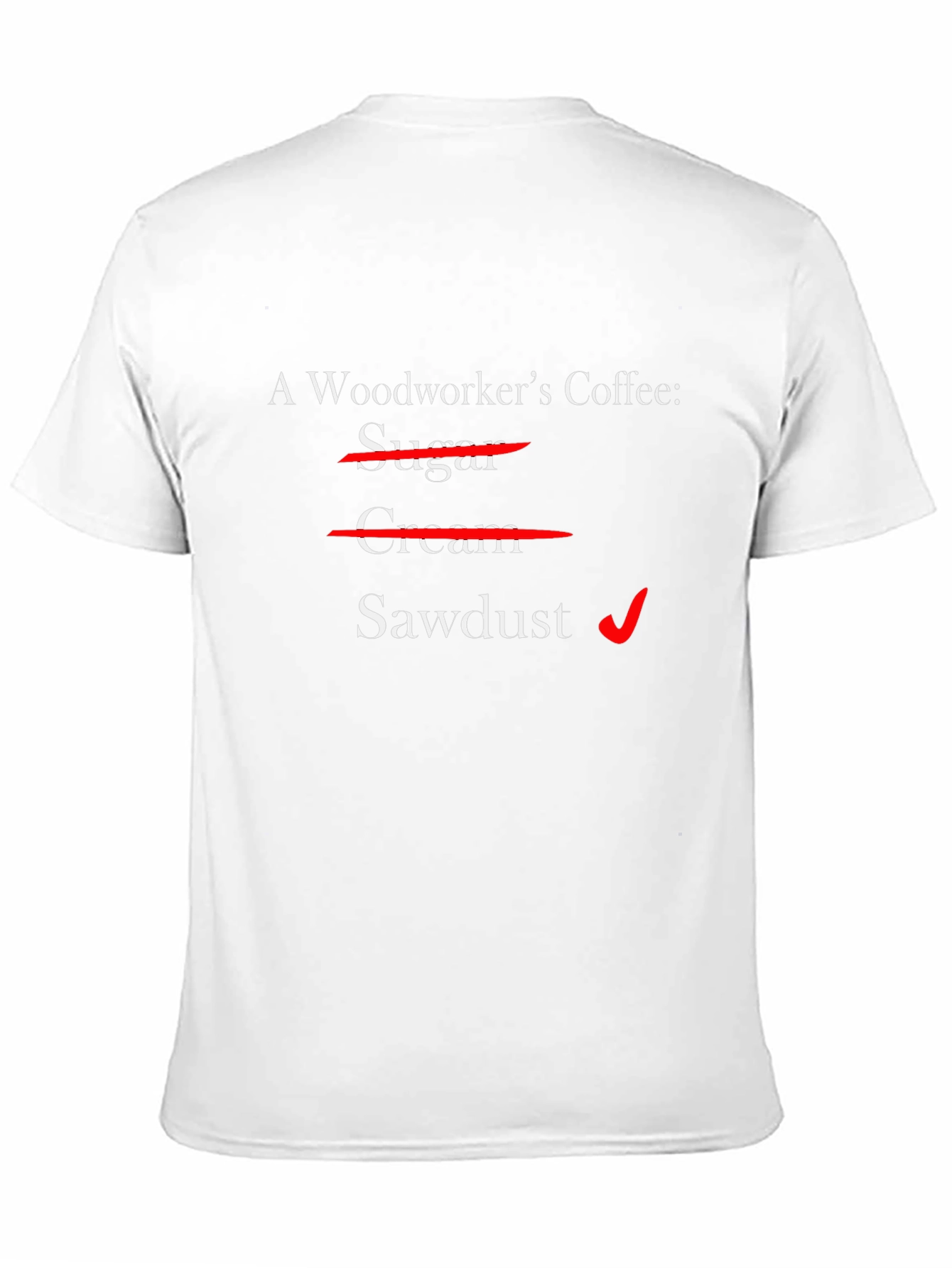Black Woodworker's Coffee T-Shirt - Sawdust Humor view 11