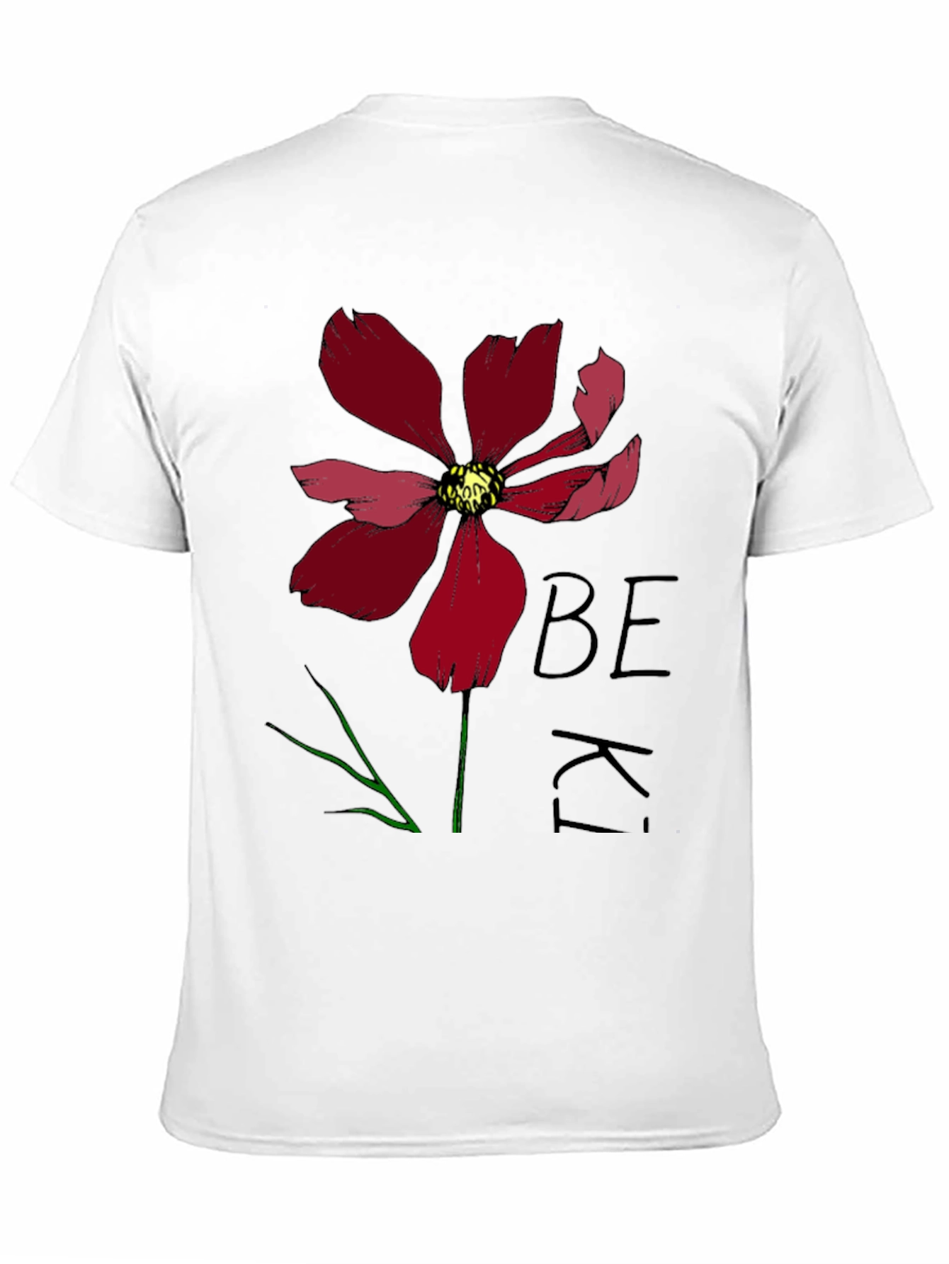 Black Be Kind Flower Graphic Tee - Black view 11