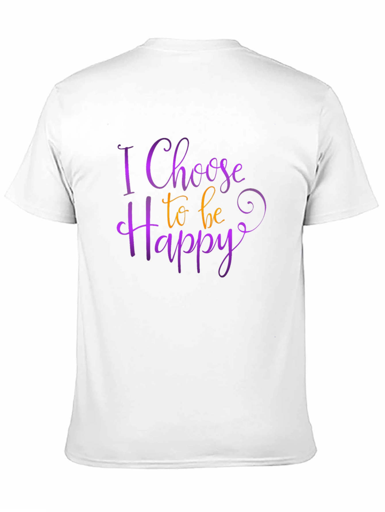 Black Choose Happy Graphic Tee - Positive Vibes Shirt view 11