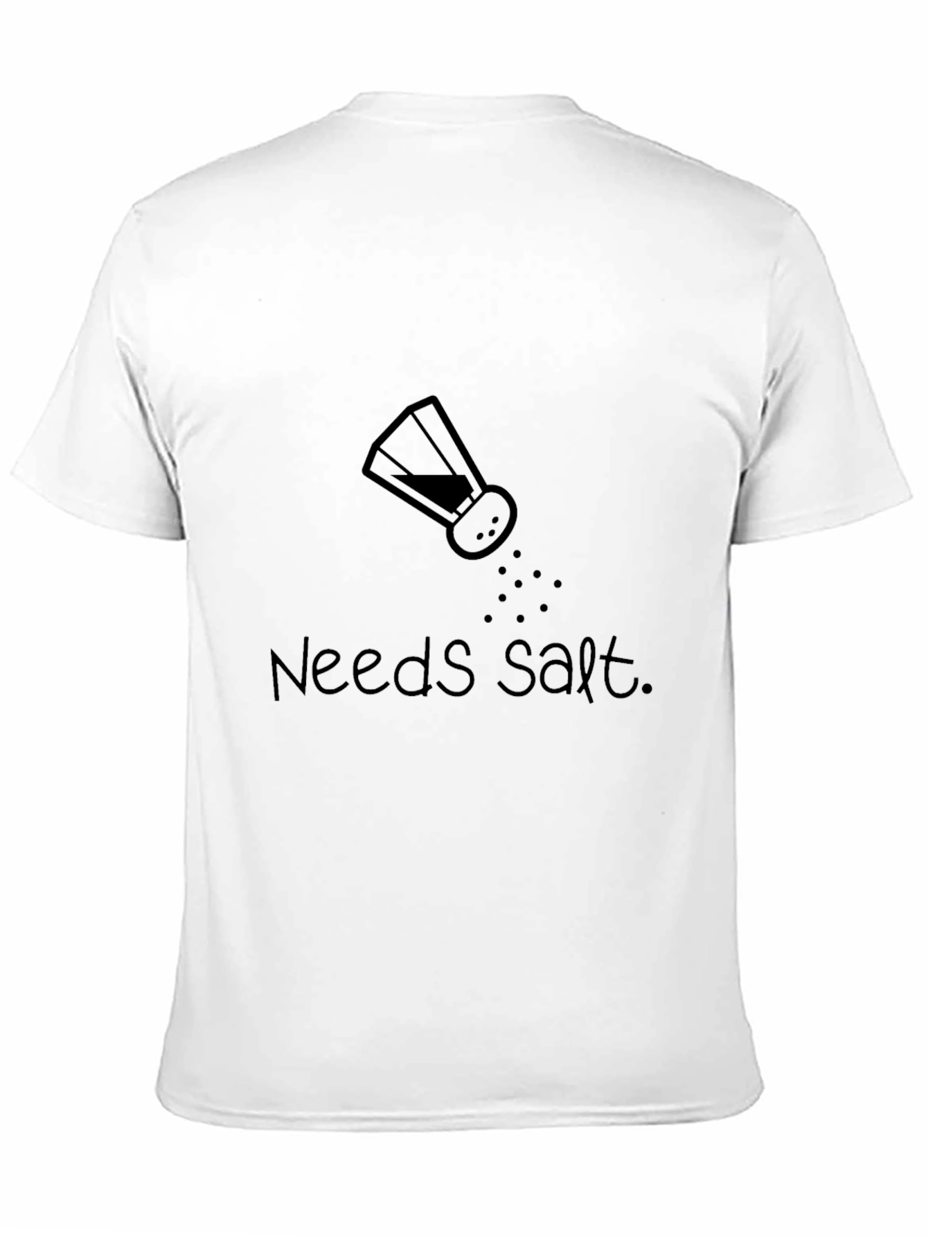 Black Needs Salt T-Shirt - Black Cotton Tee view 11