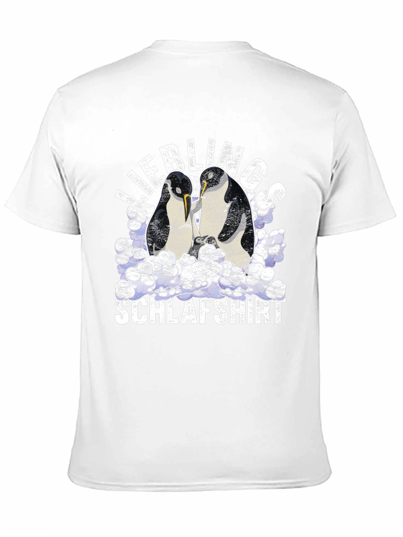 Black Penguin Sleeping Shirt - Liebling Schlafshirt T-Shirt view 11