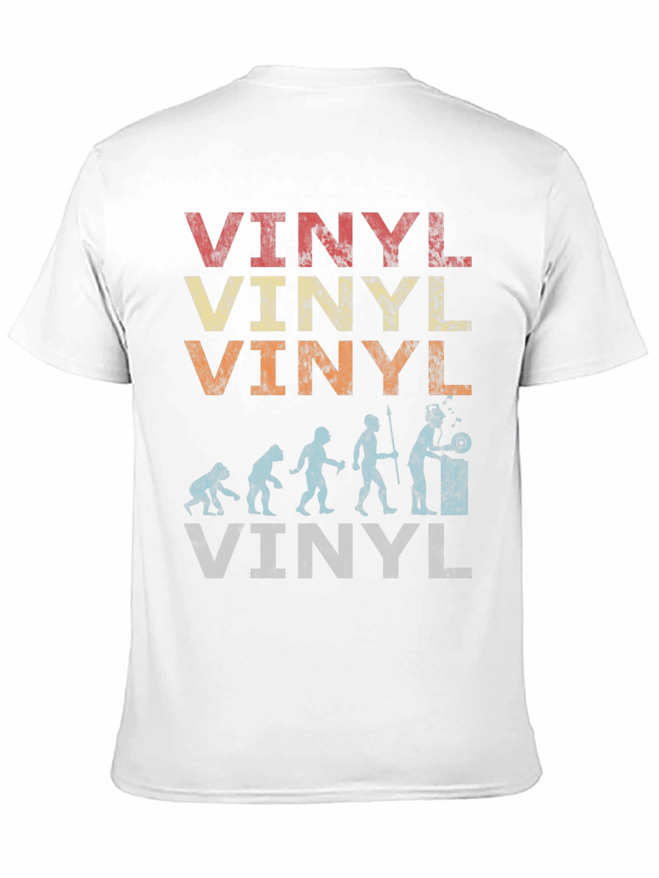 Black Vintage Vinyl Evolution T-Shirt - Music Lover Tee view 11