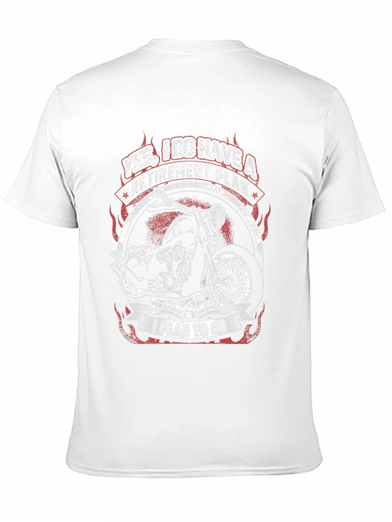 Black Retirement Plan Motorcycle Graphic Tee view 11