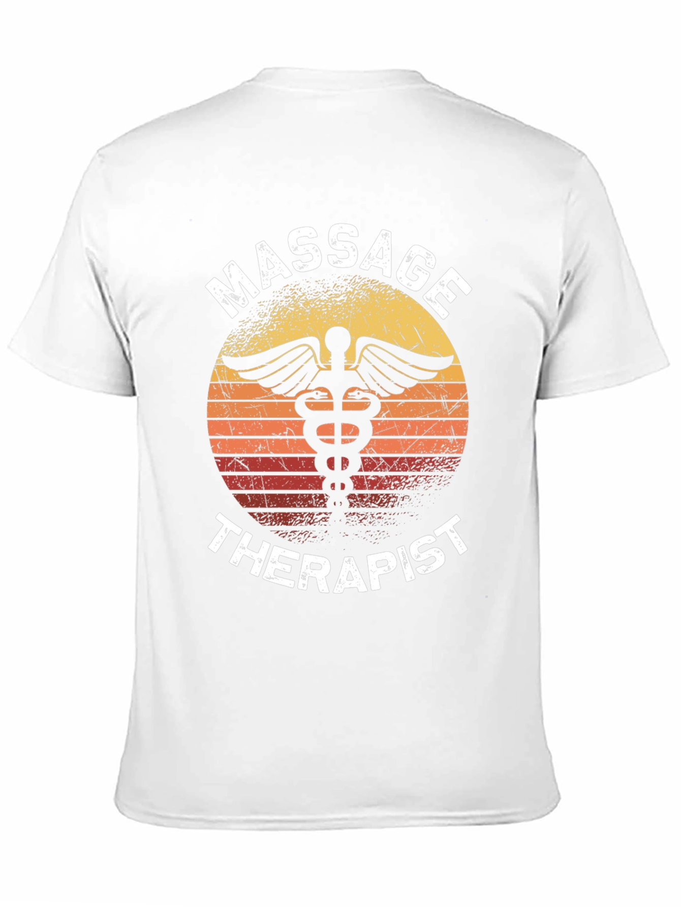 Black Massage Therapist Sunset T-Shirt view 11