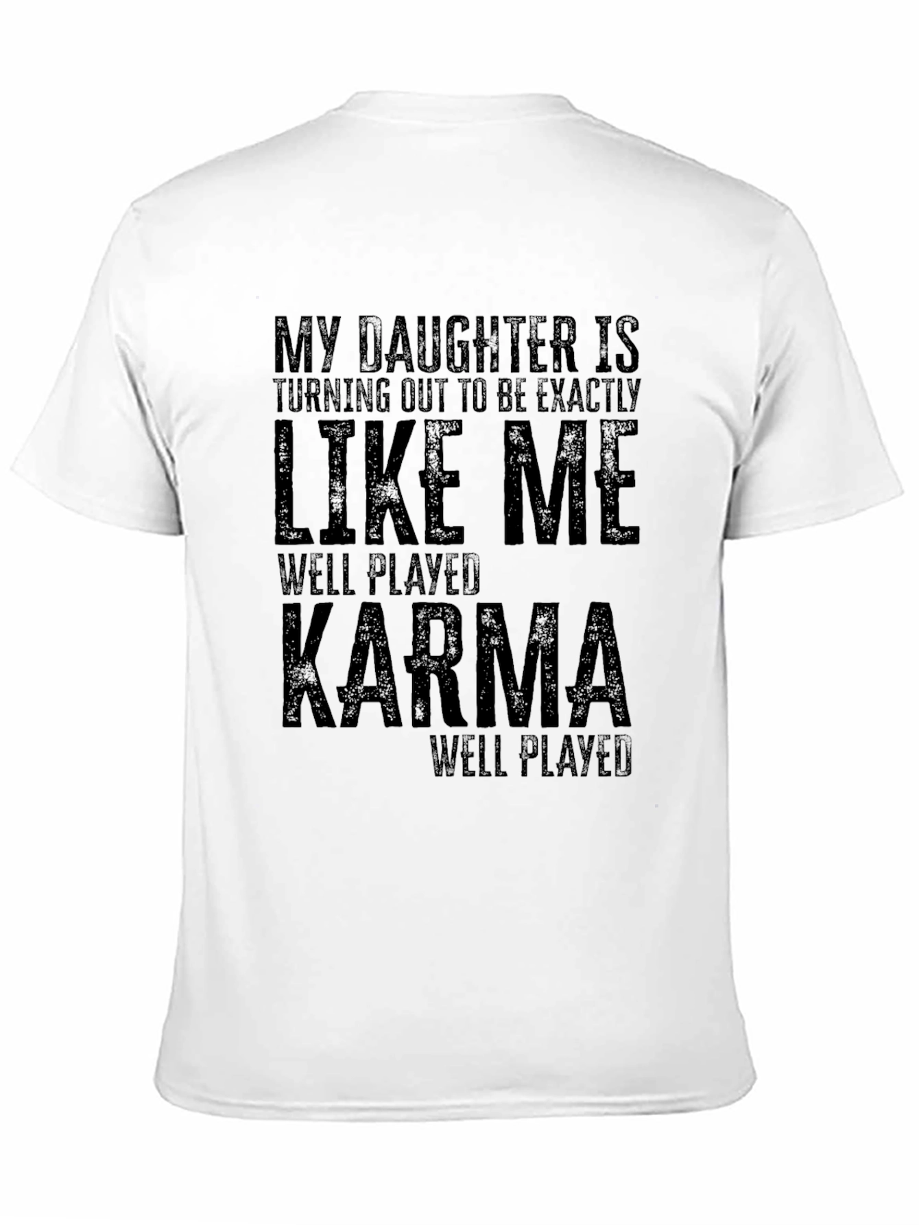 Black Funny Daughter Like Me Karma T-Shirt view 11