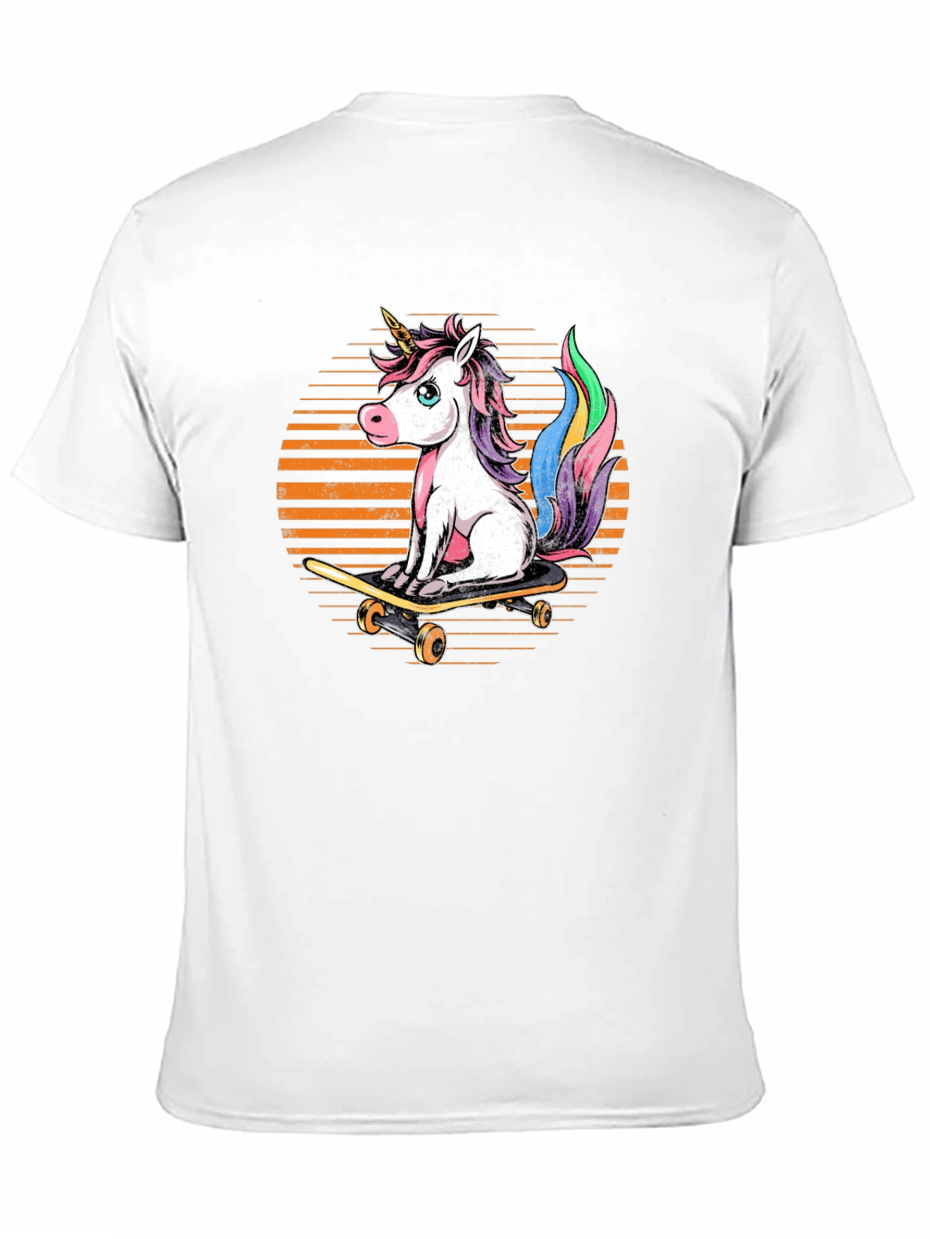 Black Unicorn Skateboarder Graphic Tee - Fun Style view 11