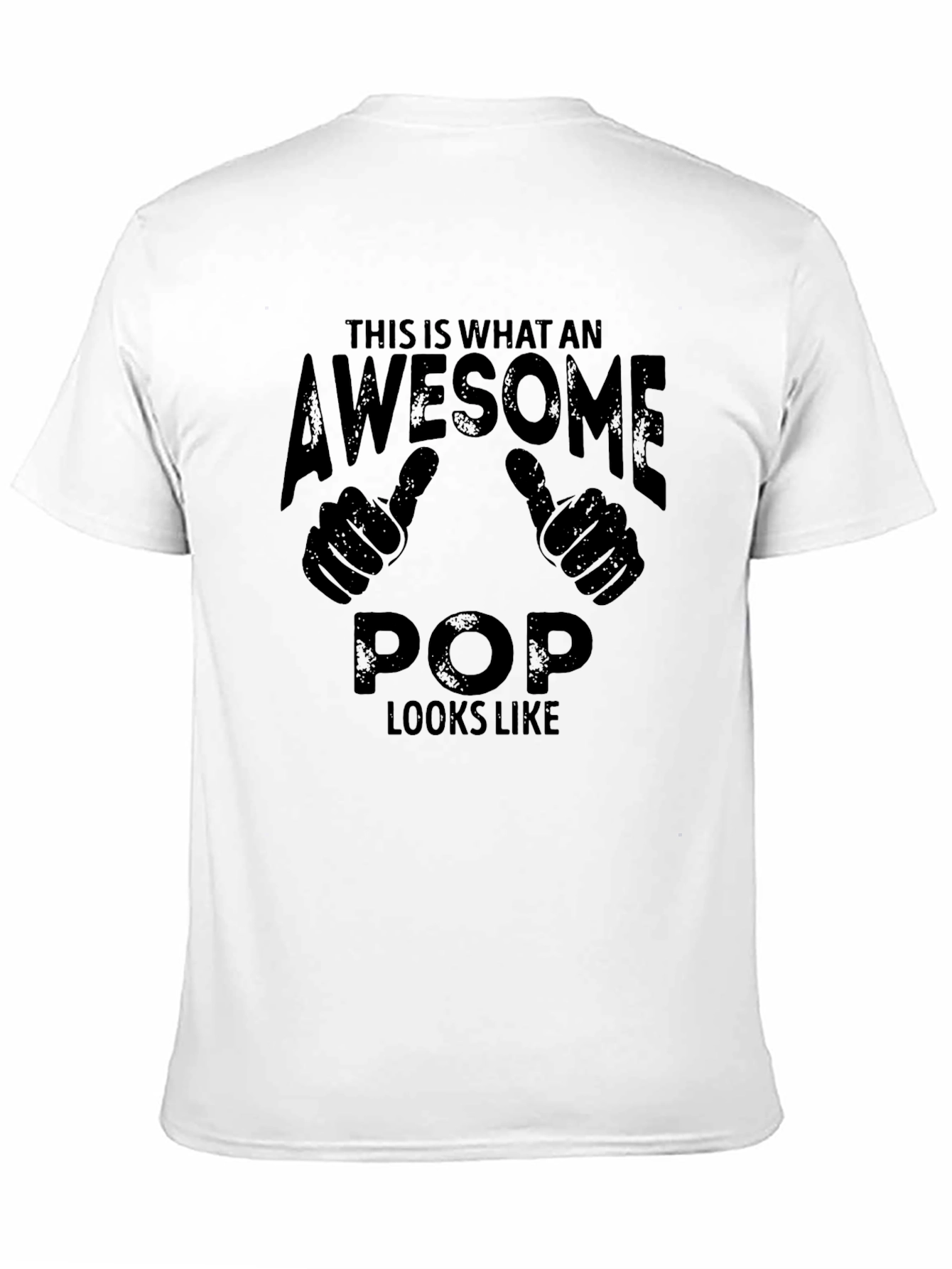Black Awesome Pop T-Shirt - Gift for Dad view 11