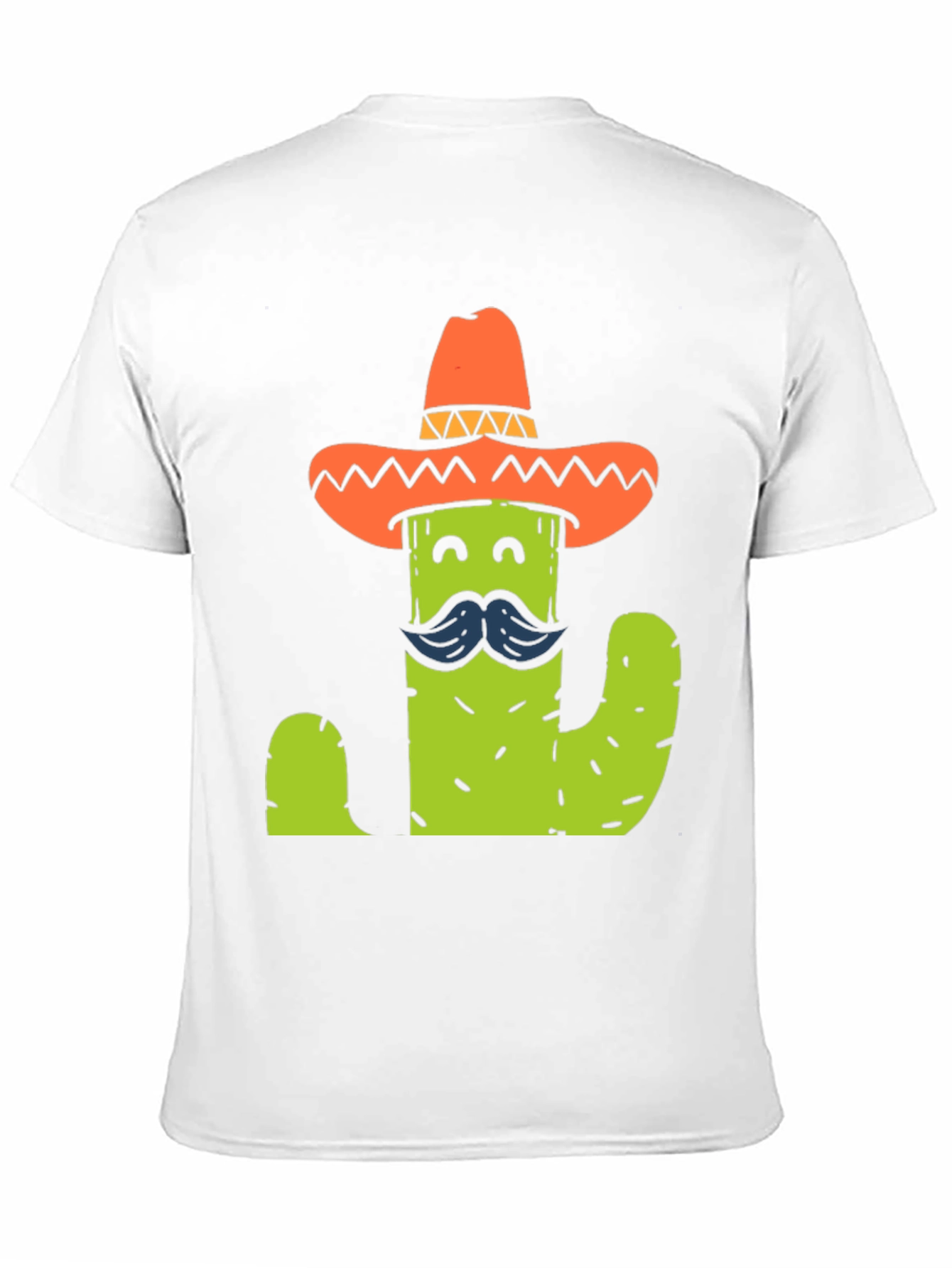 Black Cactus Sombrero T-Shirt - Funny Graphic Tee view 11