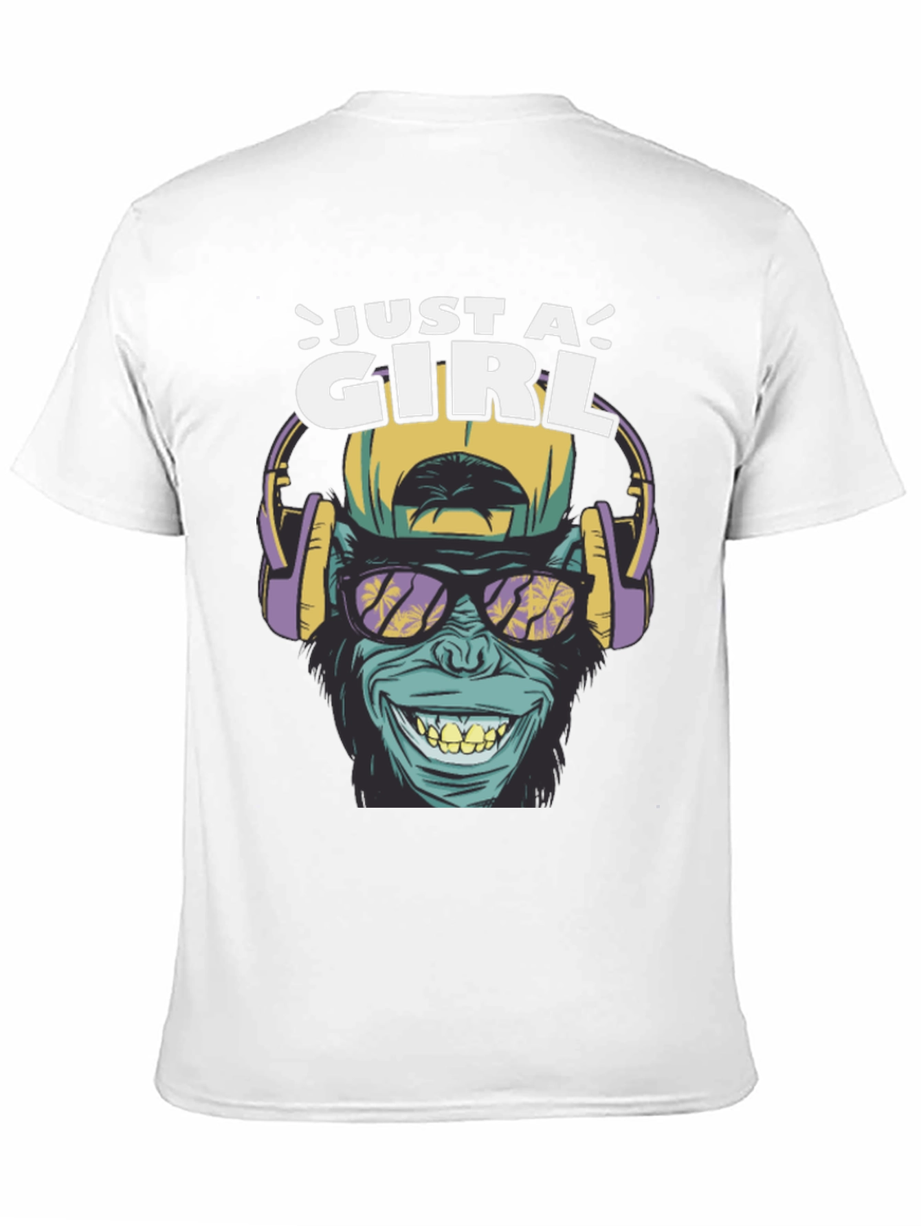 Black Just A Girl Ape Graphic T-Shirt view 11