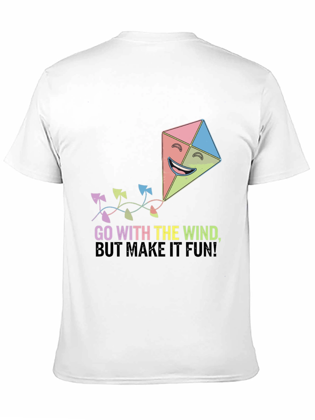 Black Go With The Wind Kite T-Shirt view 11