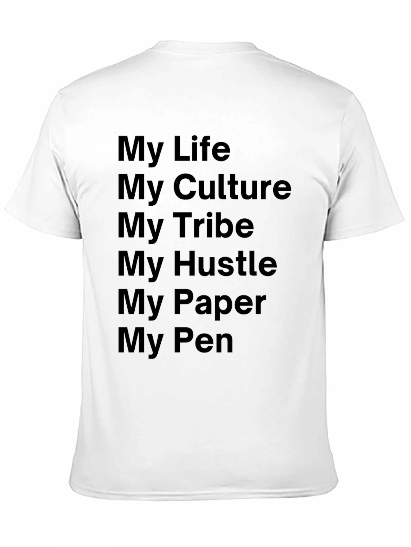 Black My Life My Hustle Graphic Tee view 11