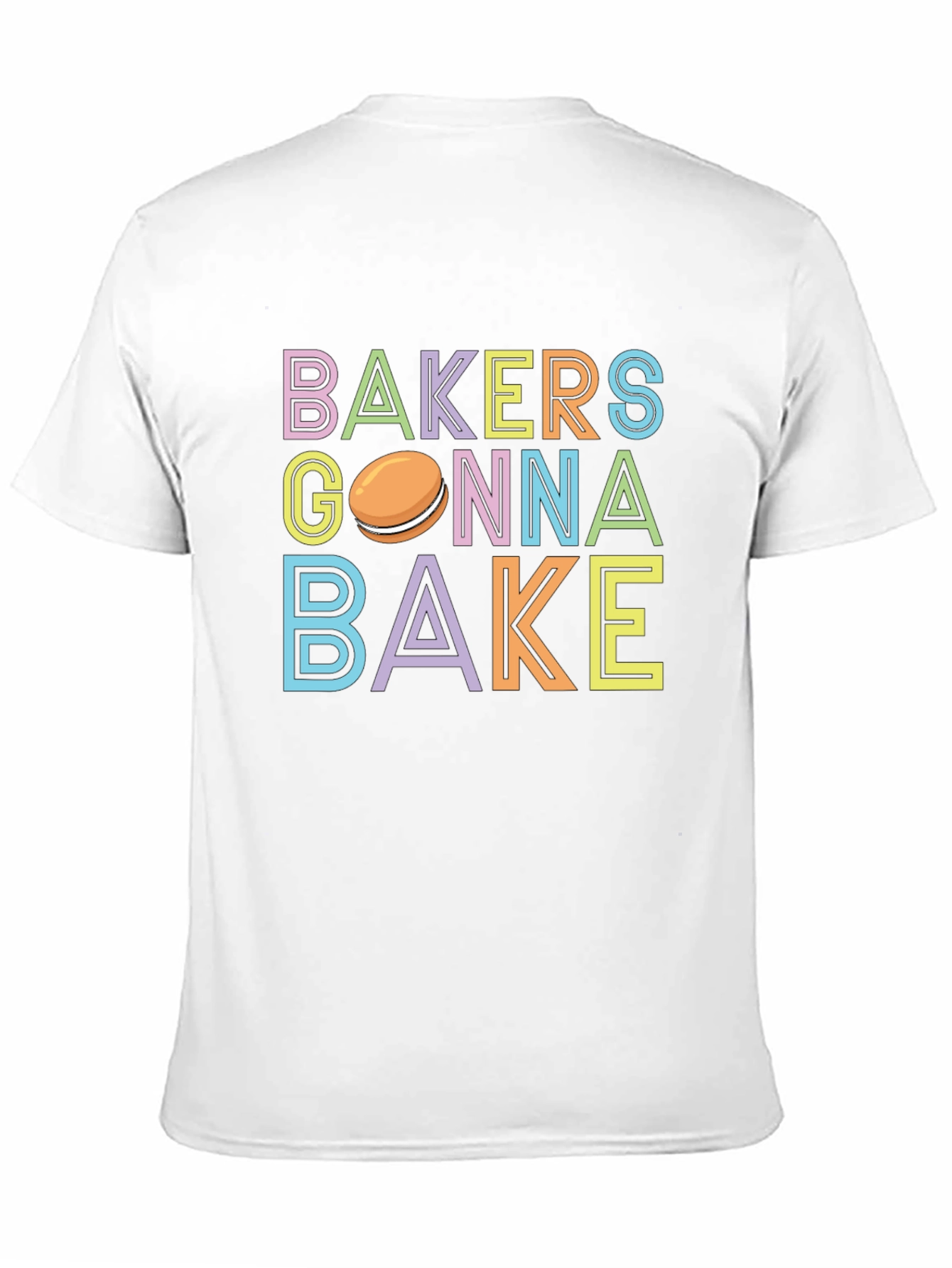 Black Bakers Gonna Bake T-Shirt - Cute Macaron Design view 11