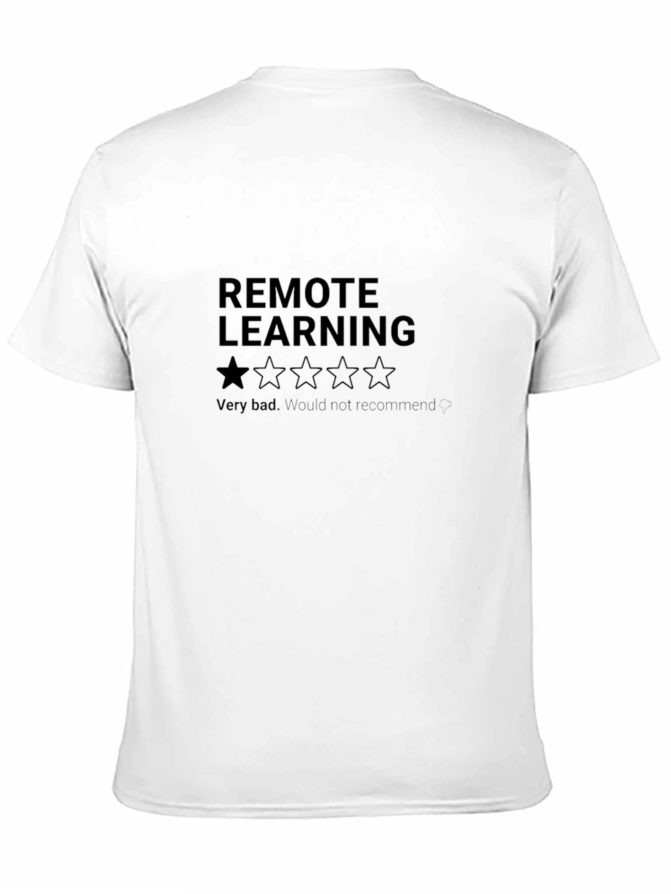 Black Remote Learning One-Star Tee view 11