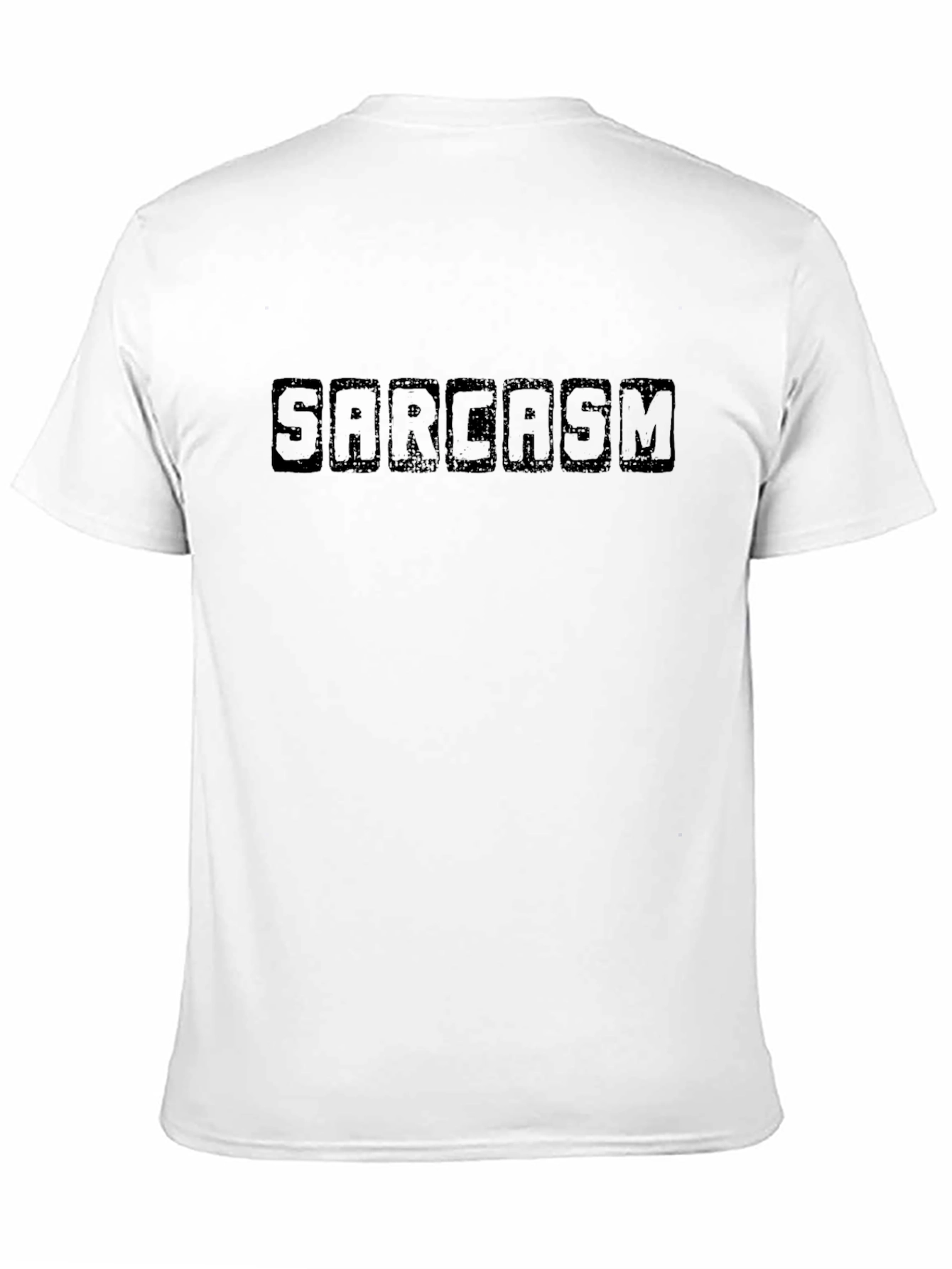 Black Sarcasm Black Graphic Tee - Men's Casual T-Shirt view 11