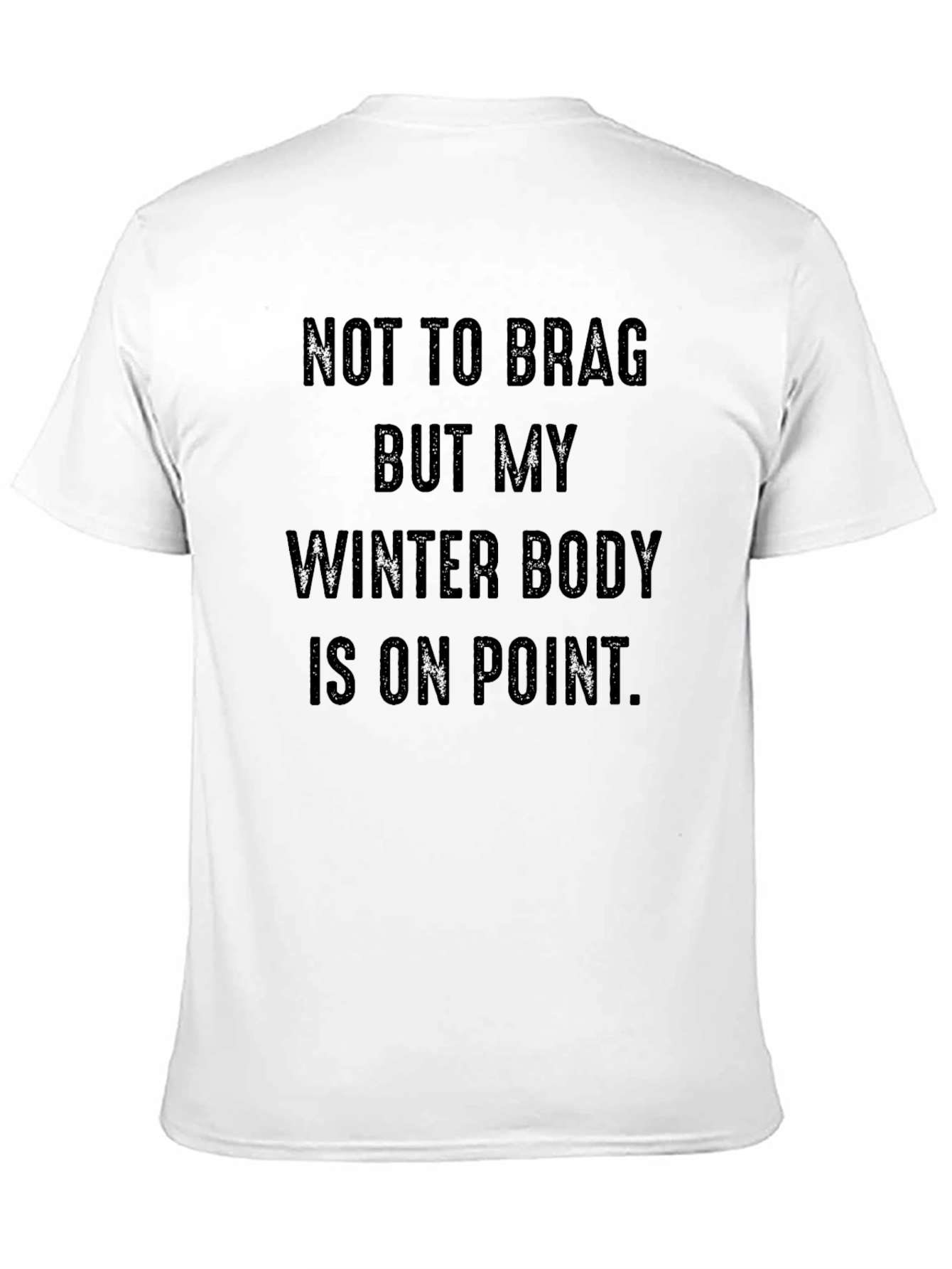 Black Winter Body Funny Graphic T-Shirt view 11