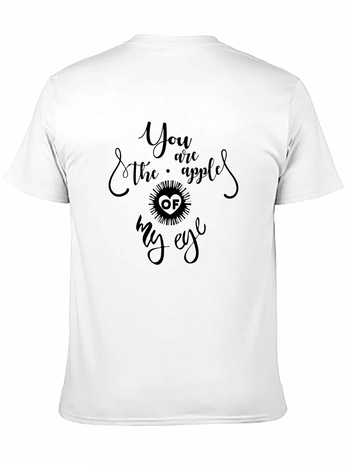 Black You are the Apple of My Eye Graphic Tee view 11