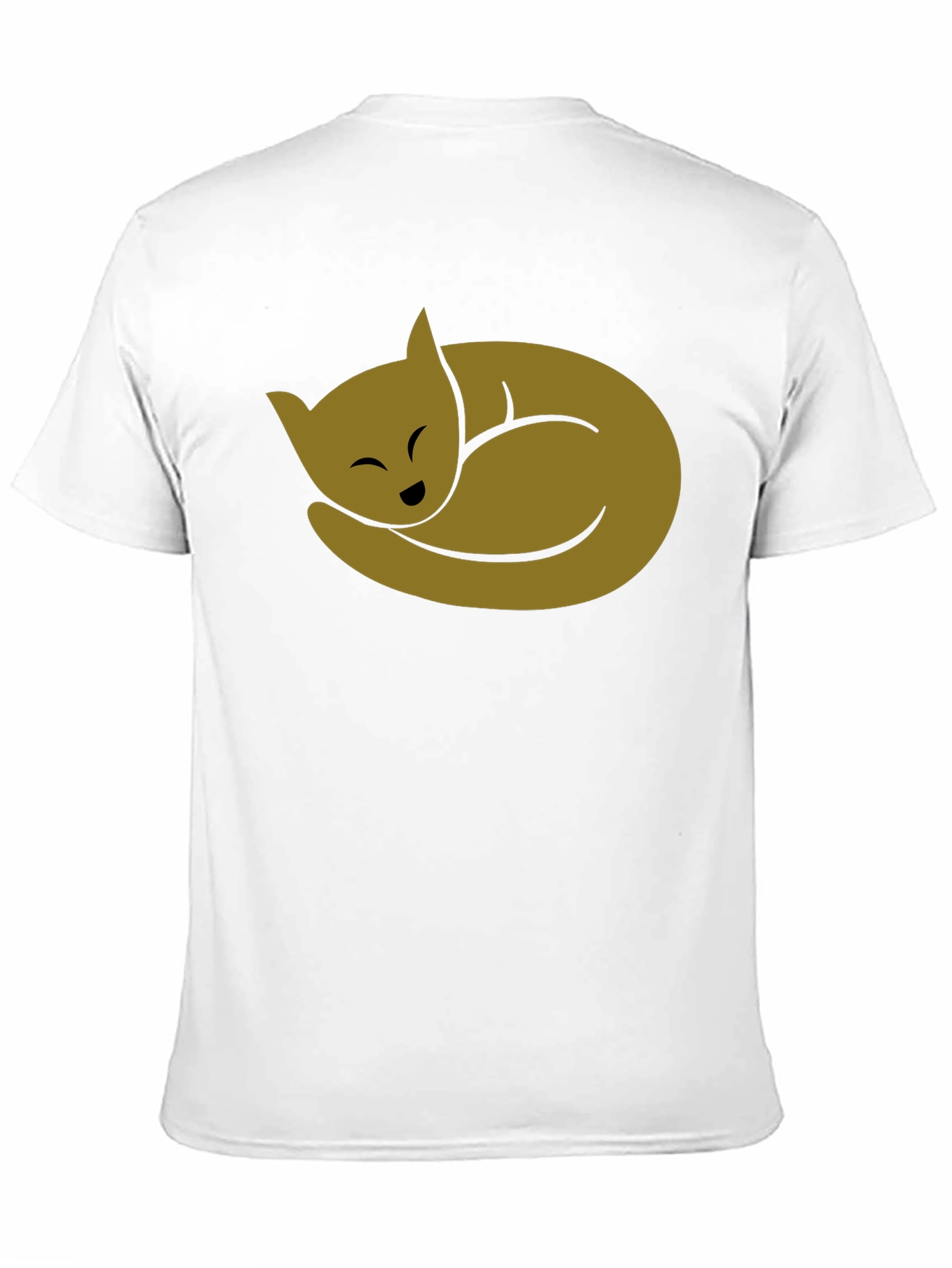 Black Cozy Cat Black T-Shirt - Soft Cotton Blend view 11