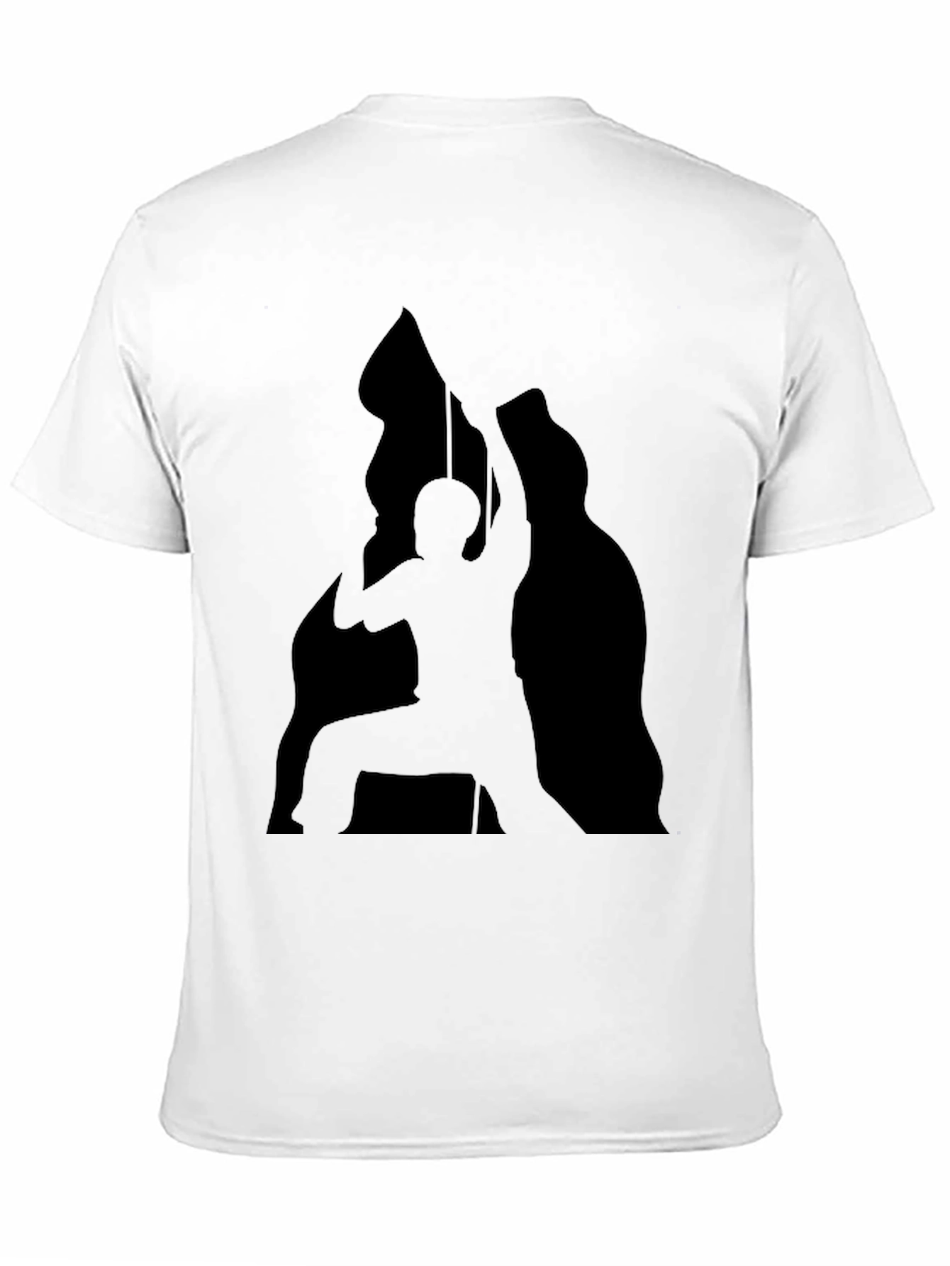 Black Silhouette Climber Black T-Shirt view 11